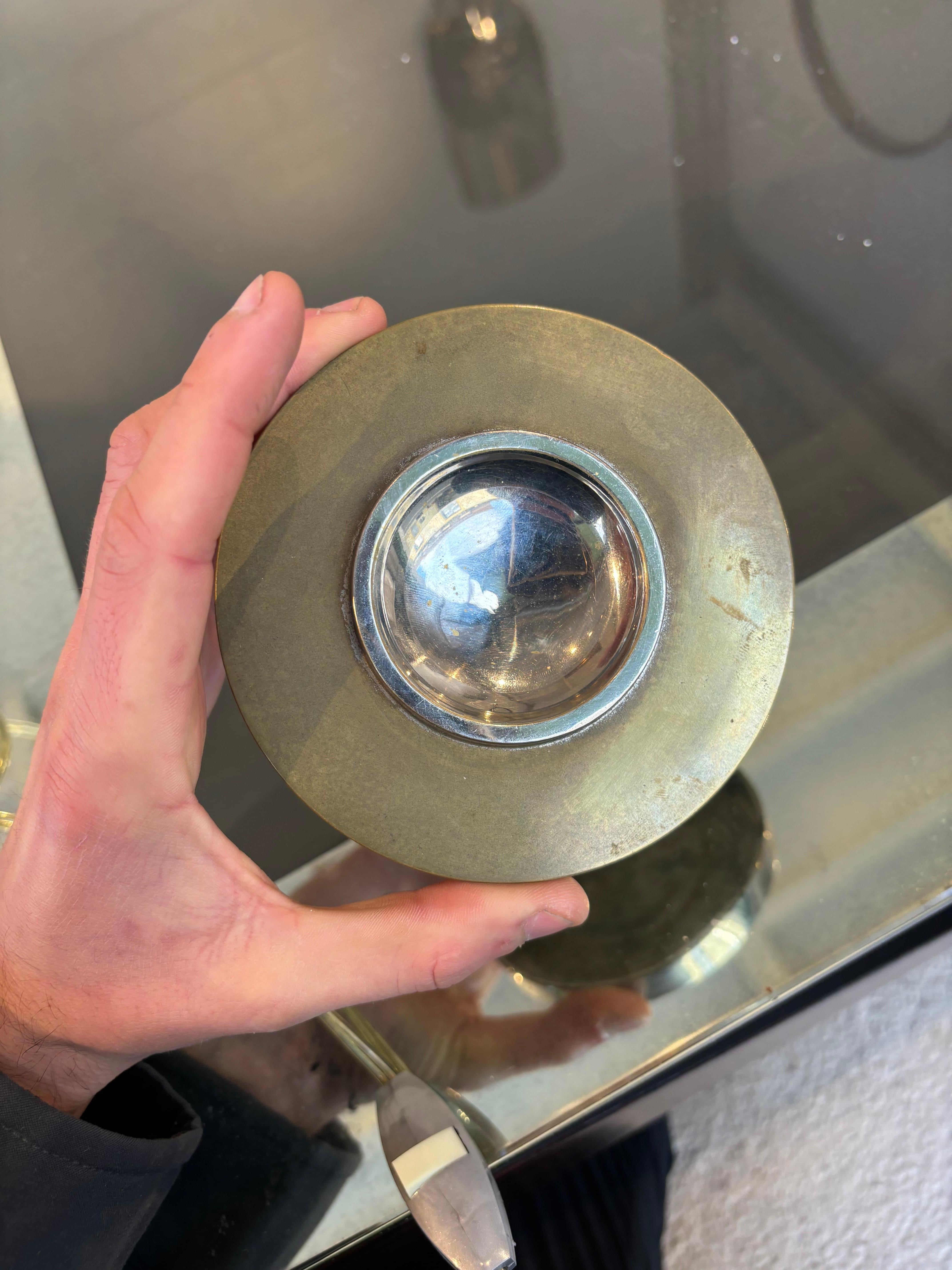 Lámpara de Jacques Adnet y Baccarat en venta 6