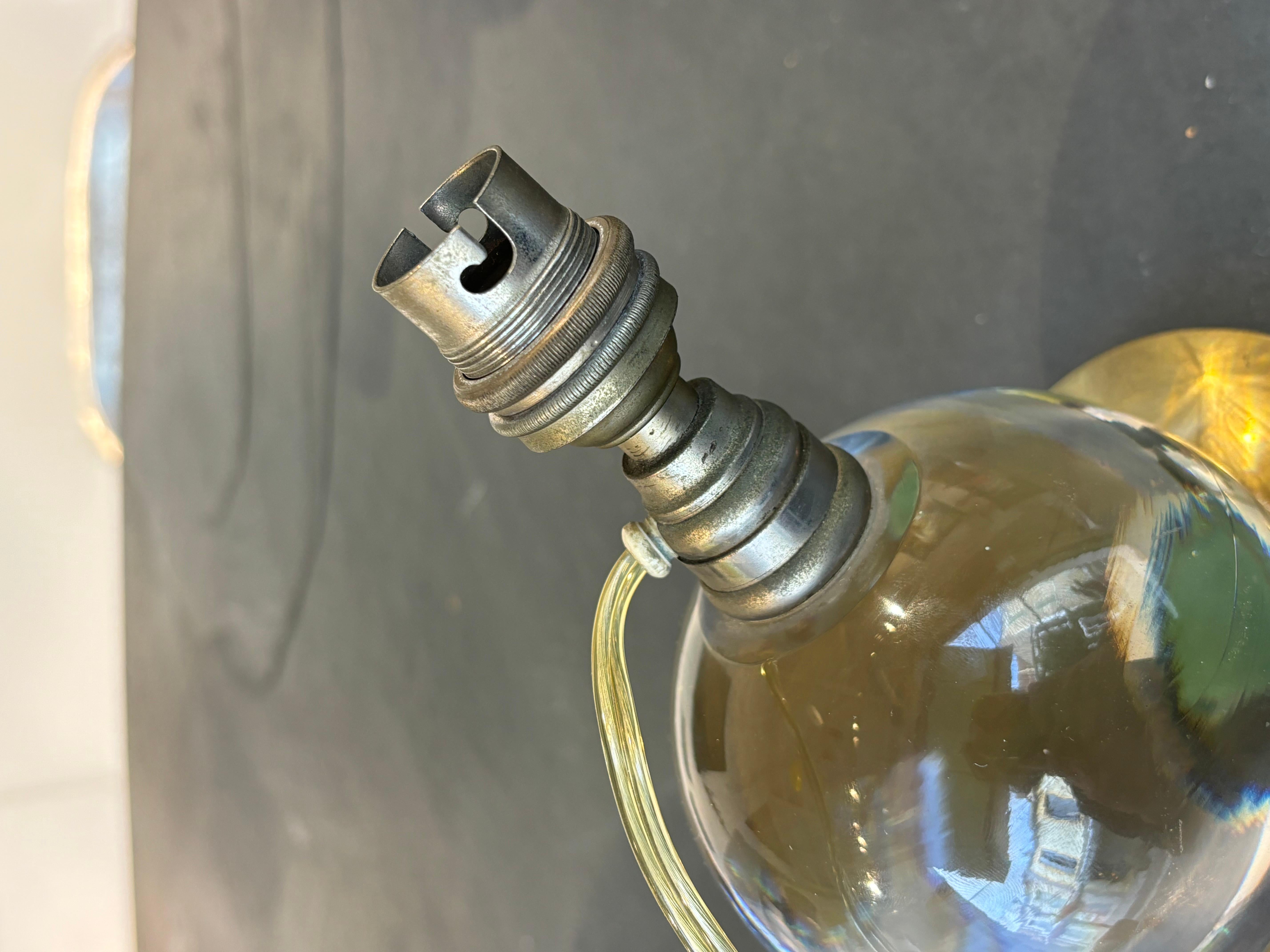 Lámpara de Jacques Adnet y Baccarat en Bueno estado para la venta en SAINT-OUEN-SUR-SEINE, FR