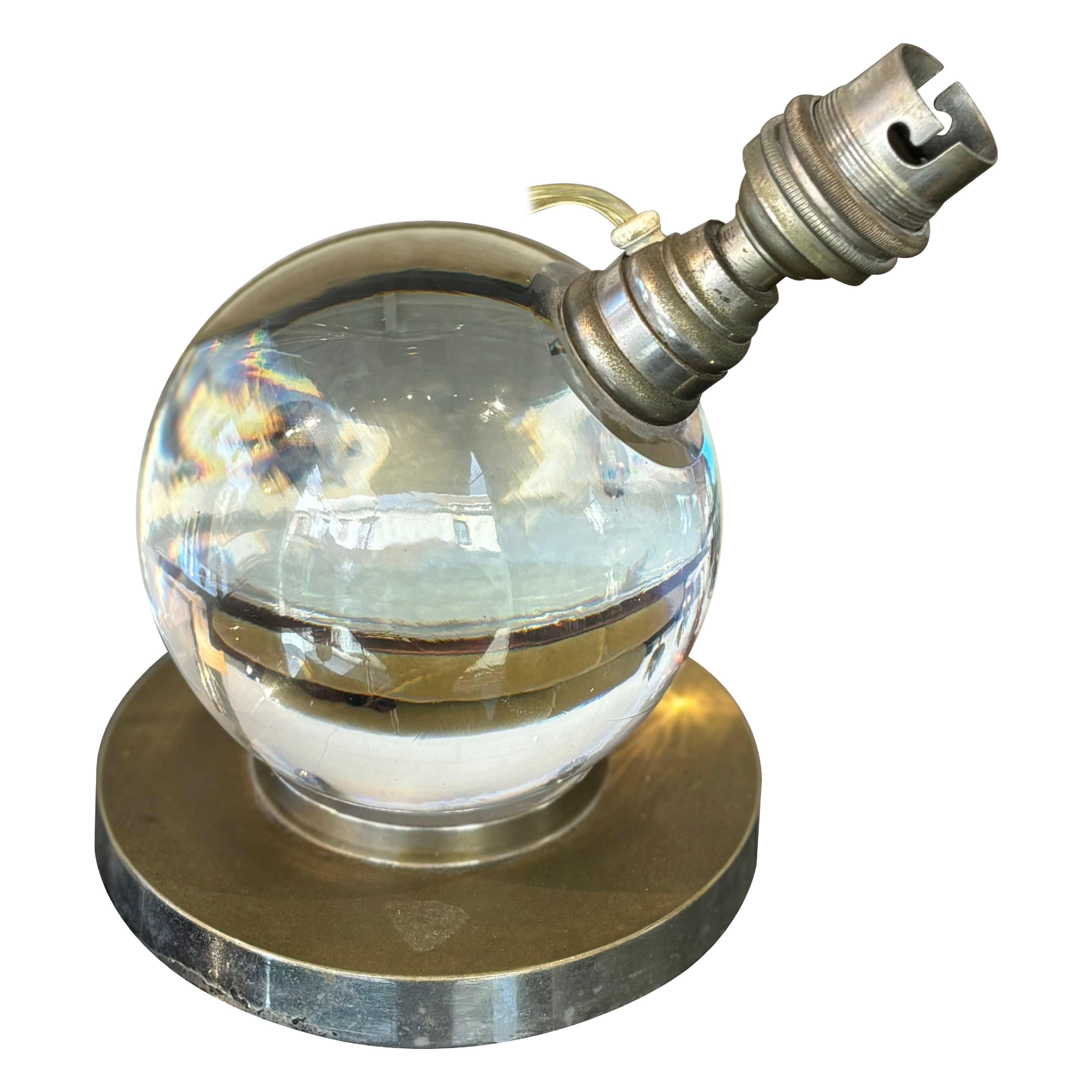 Lámpara de Jacques Adnet y Baccarat en venta