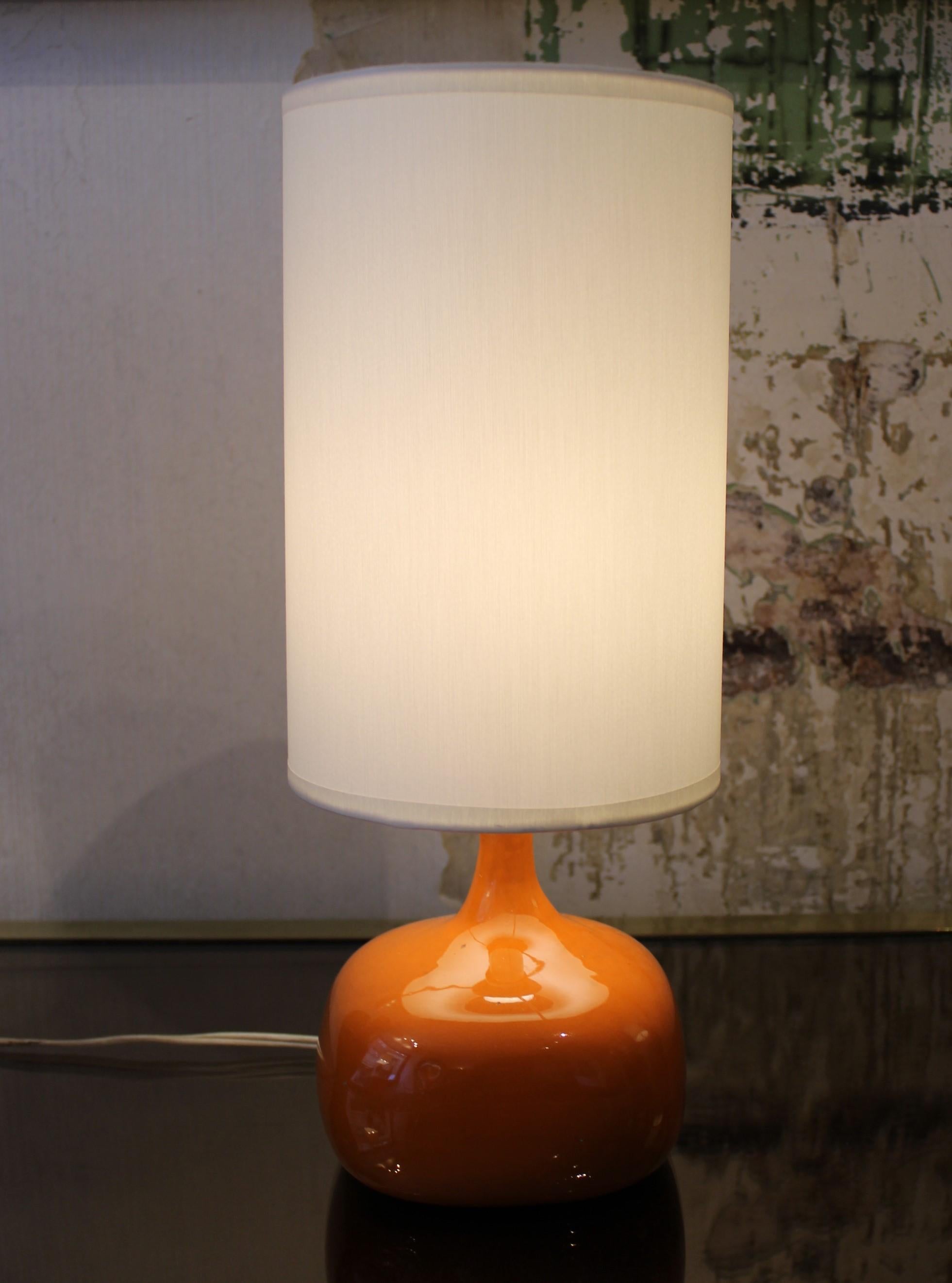 Ceramic lamp by Jacques and Dani Ruelland, 
France, circa 1955
Signed 