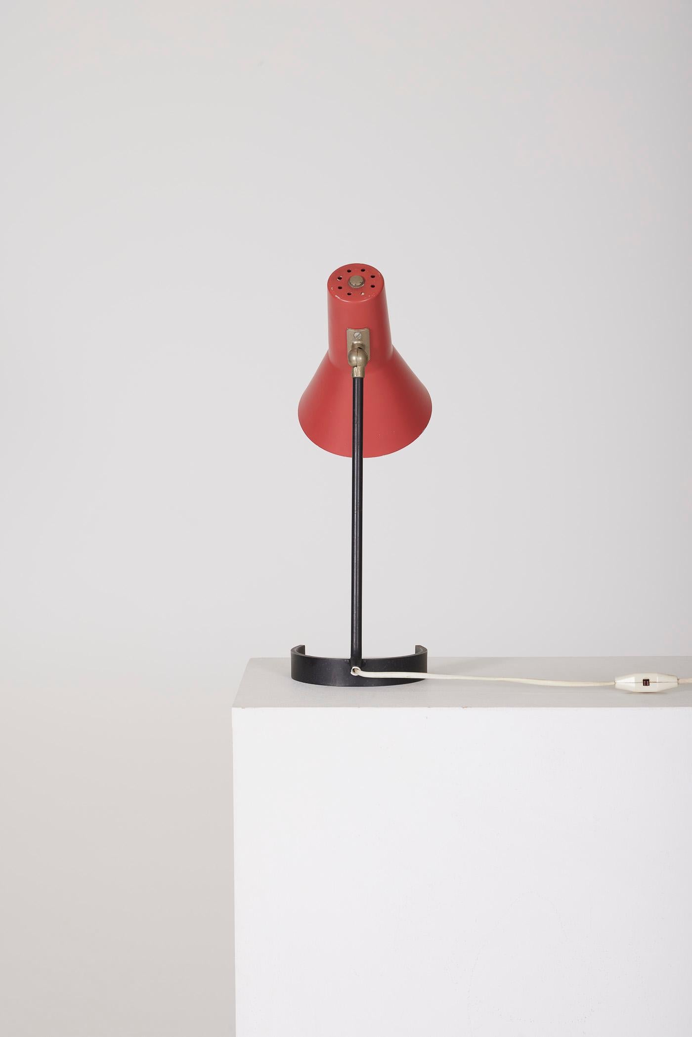 Metal Lamp by Jan Hoogervorst, 1960s For Sale