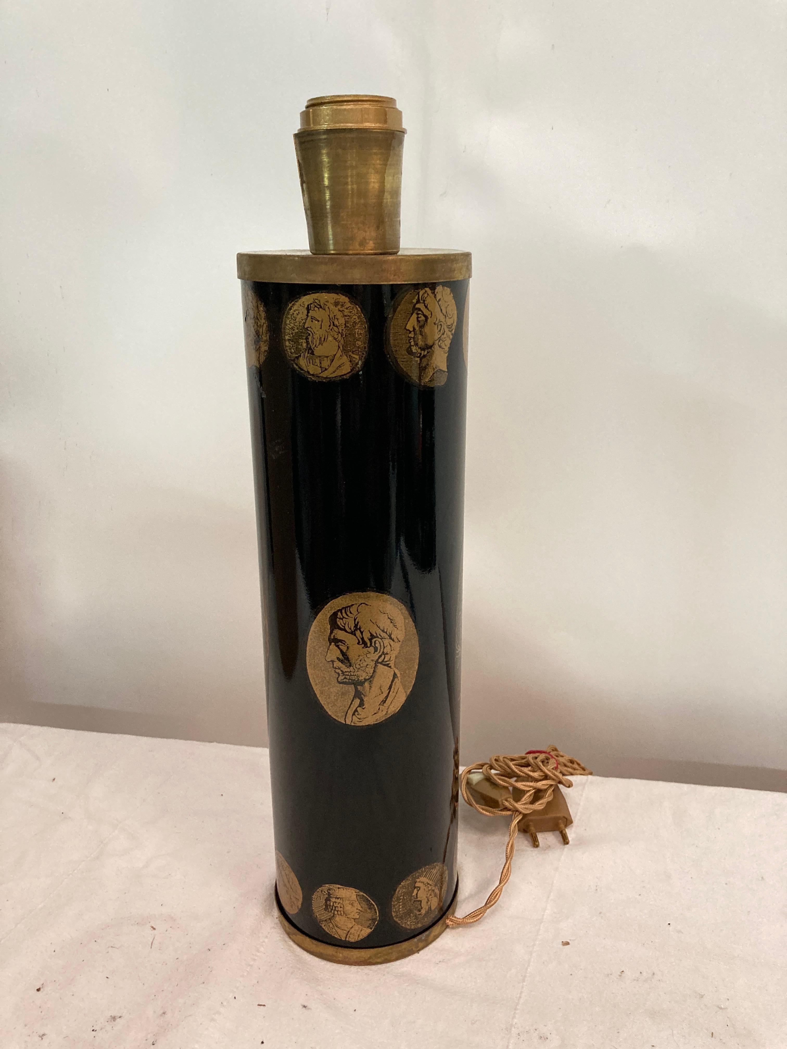 Brass Lamp by Piero Fornasetti  For Sale