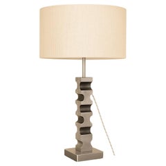 Lamp by Thibaud Weisz, Cast Aluminum Sculpture Base, France, 1970s
