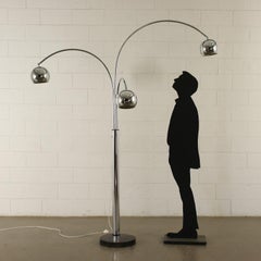 Lamp Chromed Metal, Italy, 1960s-1970s