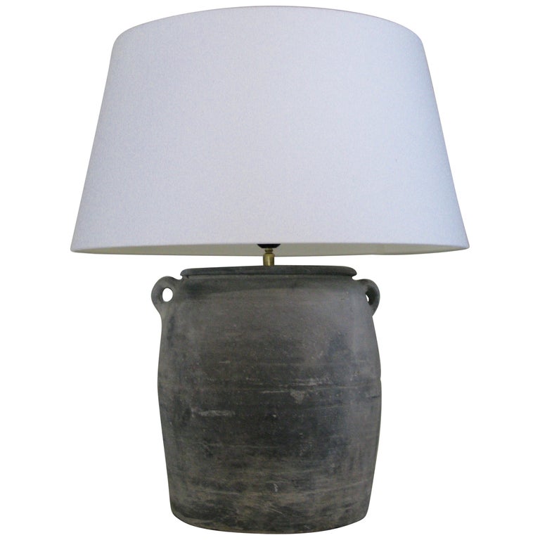 Lamp, Clay Pot Lamp at 1stDibs