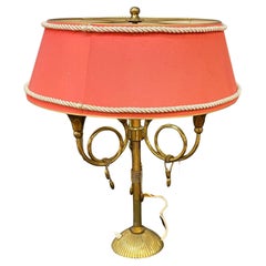 Lamp Decorated with Brass Stilt Decors, circa 1950