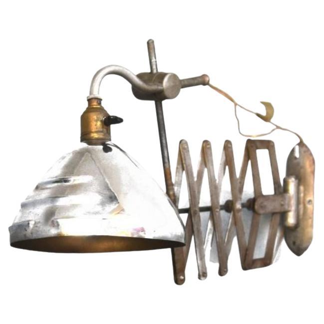 Lamp Design Vintage Industrial and Aluminum, 1960 For Sale