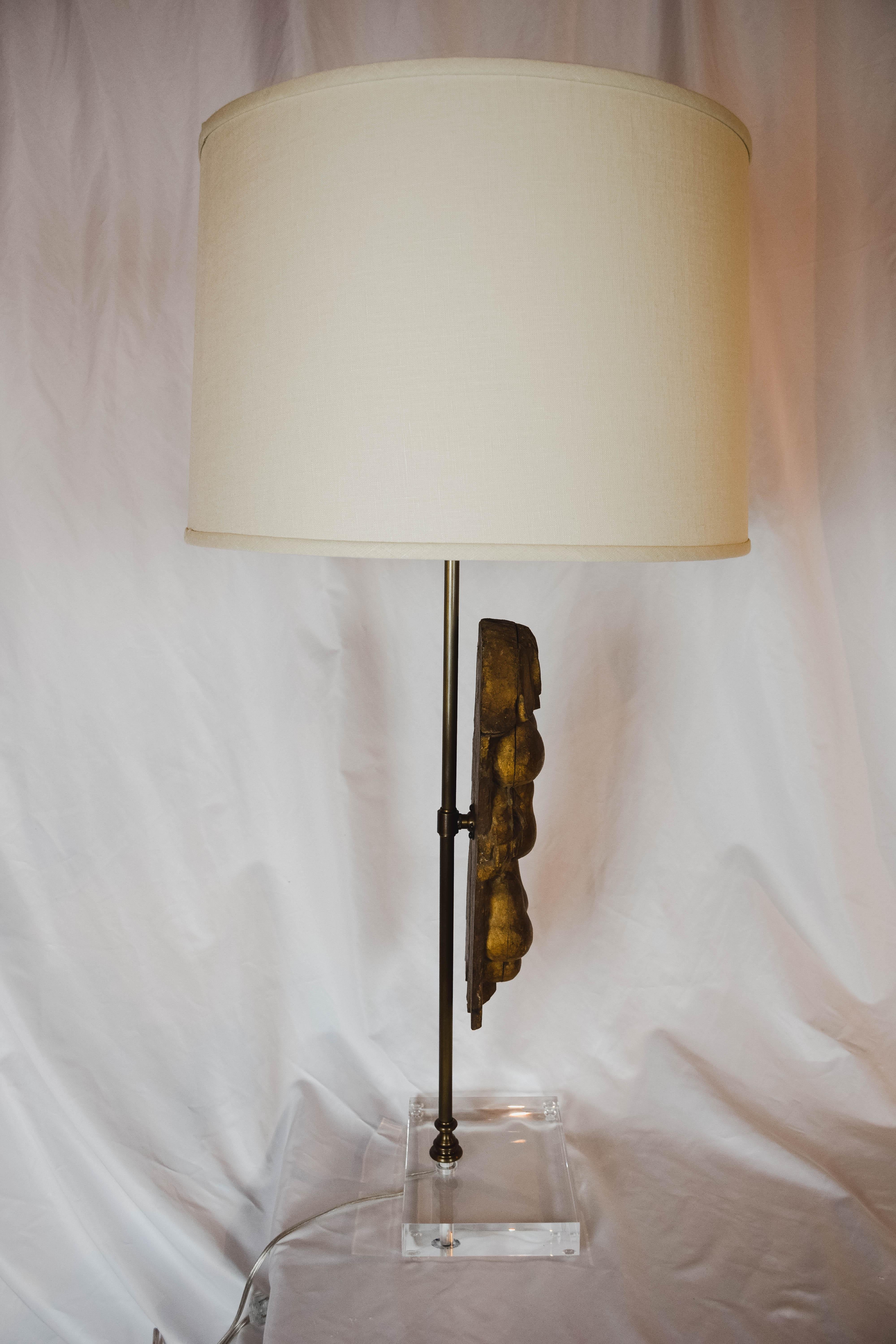 Lamp Designed with Antique Portuguese Architectural Element 1