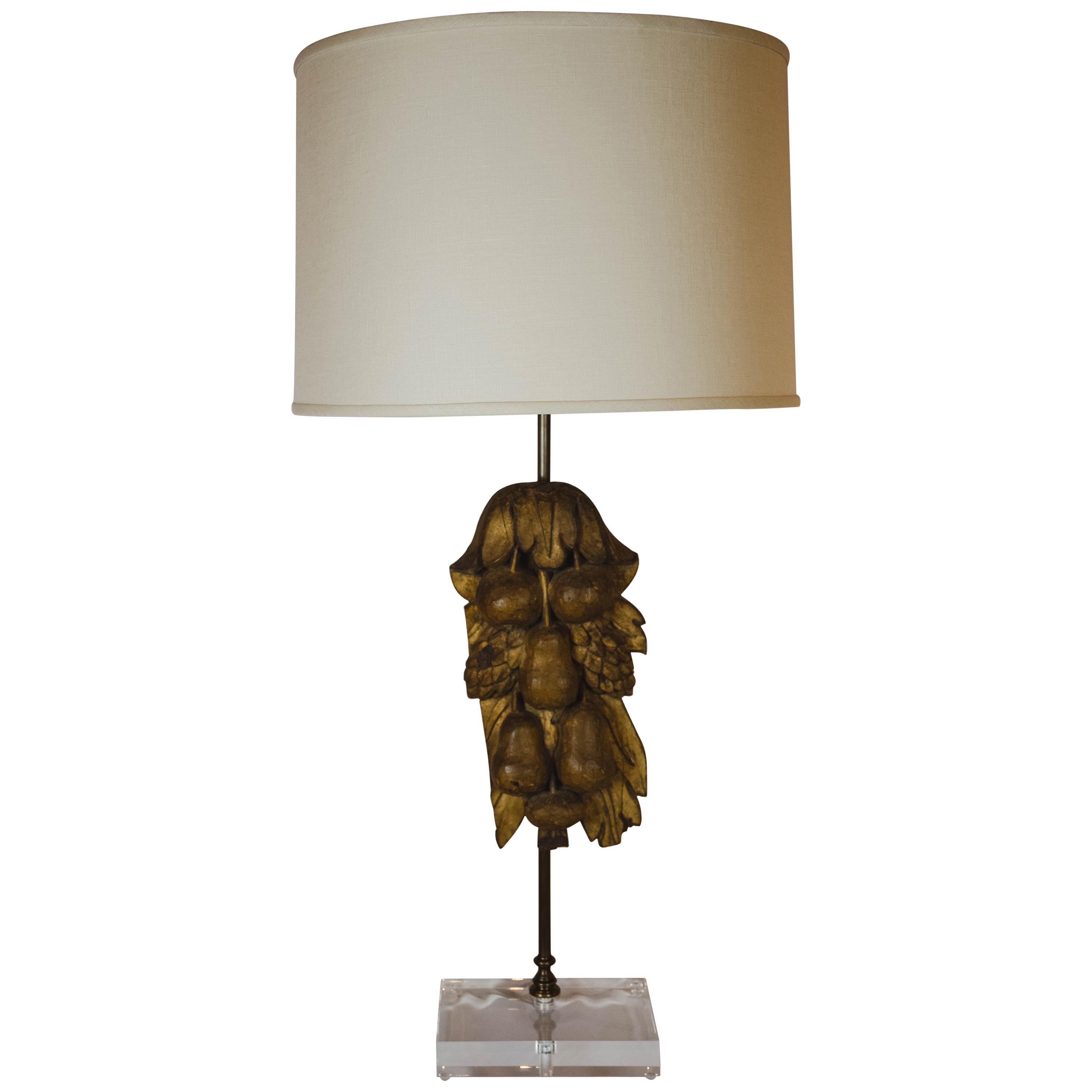 Lamp Designed with Antique Portuguese Architectural Element