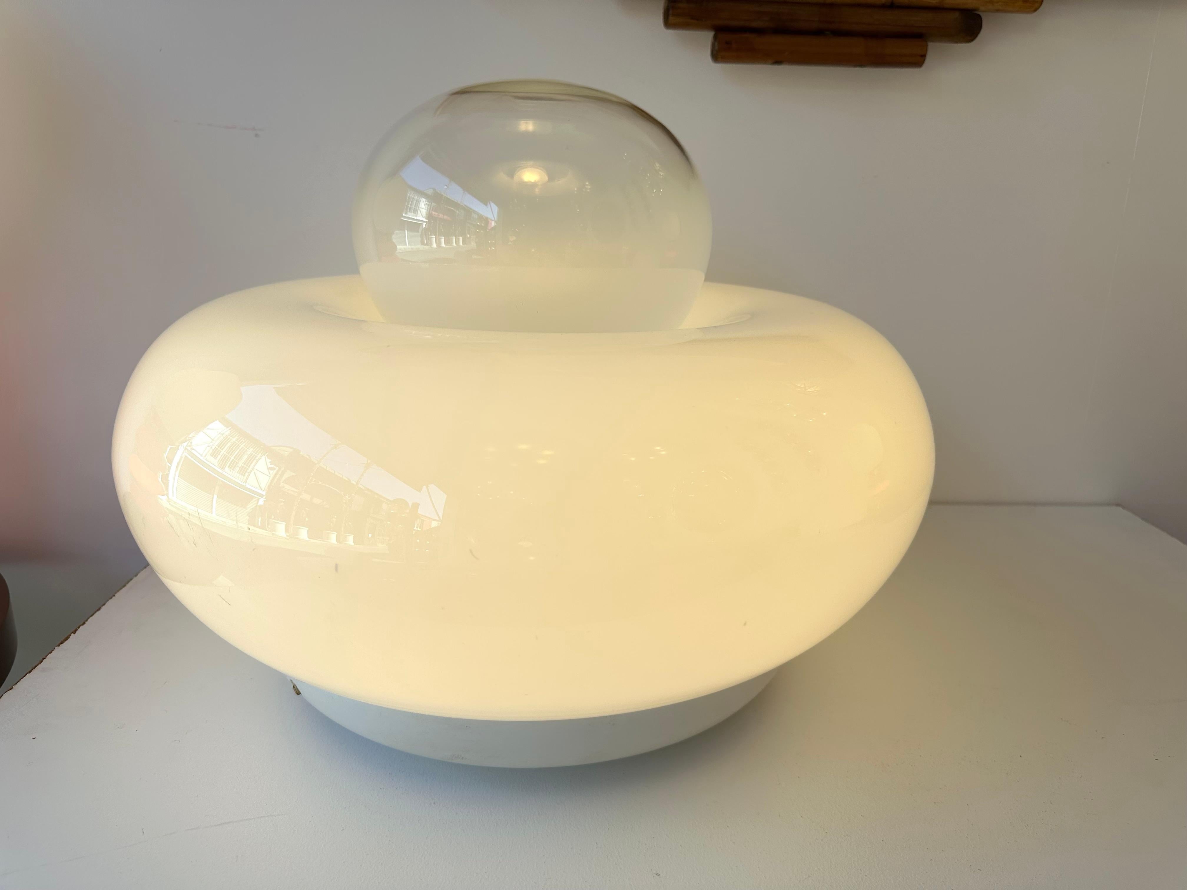 Lacquered Lamp Elettra Murano Glass by Gramigna for Artemide. Italy, 1970s For Sale