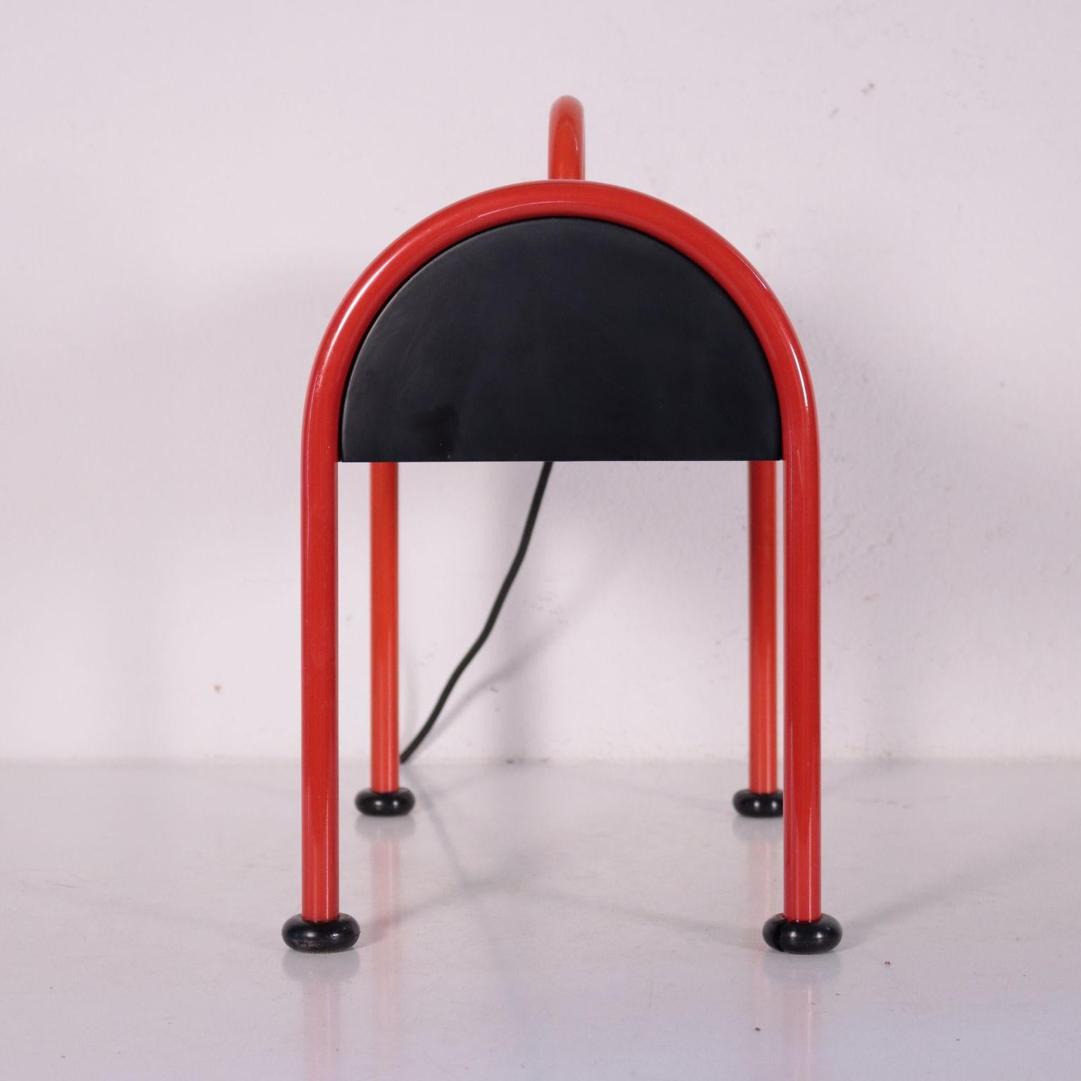 20th Century Lamp Enameled Aluminum Metal 1970s-1980s E. Sotsass for Stilnovo