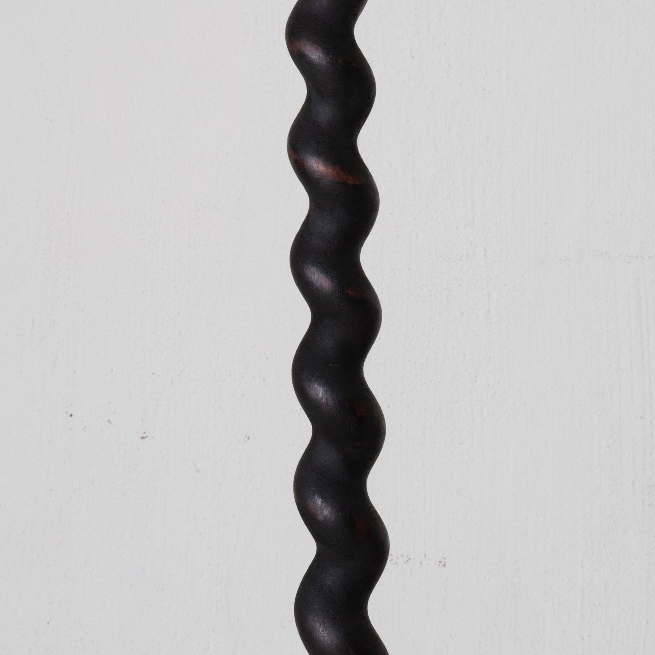 black spiral lamp
