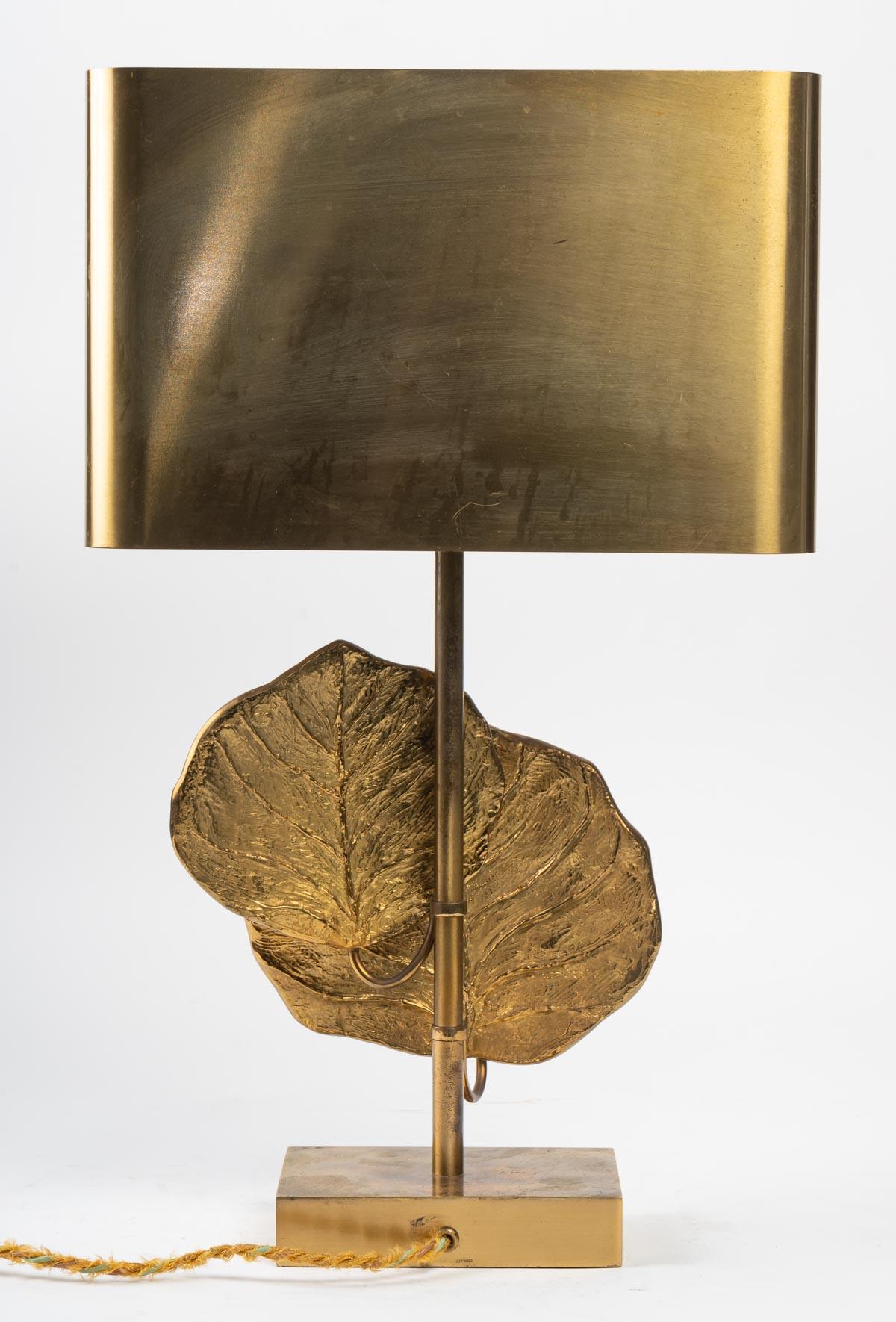 Lamp from the Charles House with Water Lilies In Good Condition In Saint-Ouen, FR
