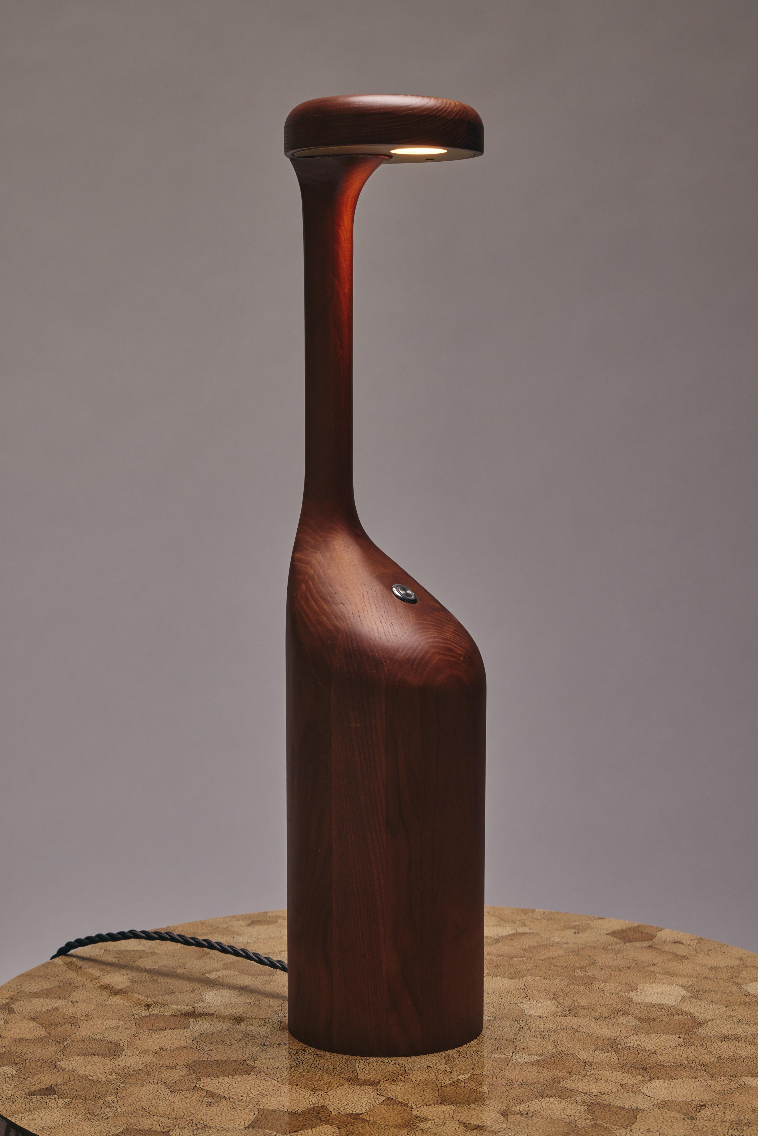 Lamp GIGI L by Reda Amalou Design - American Walnut For Sale 5