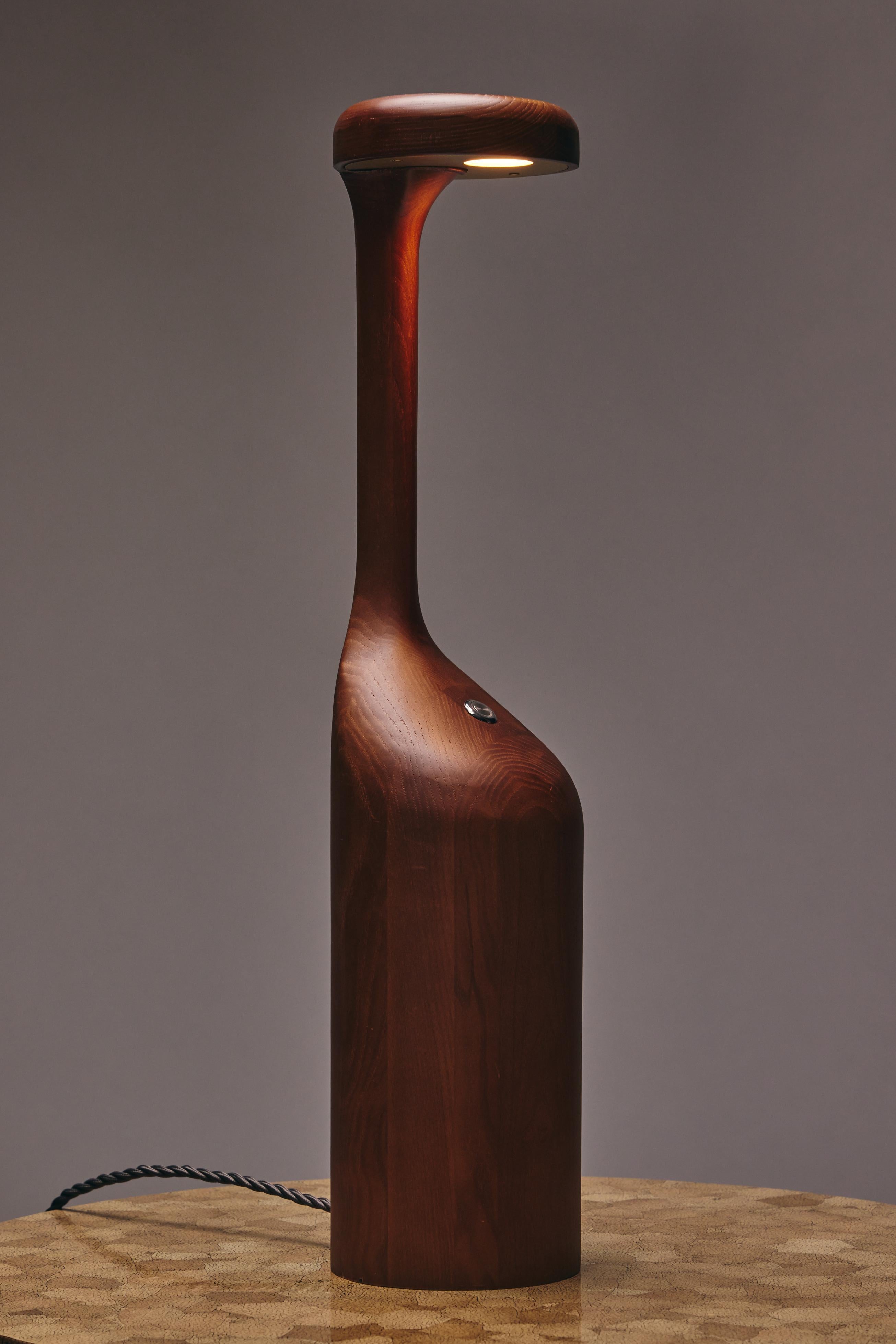 Lamp GIGI L by Reda Amalou Design - American Walnut For Sale 7