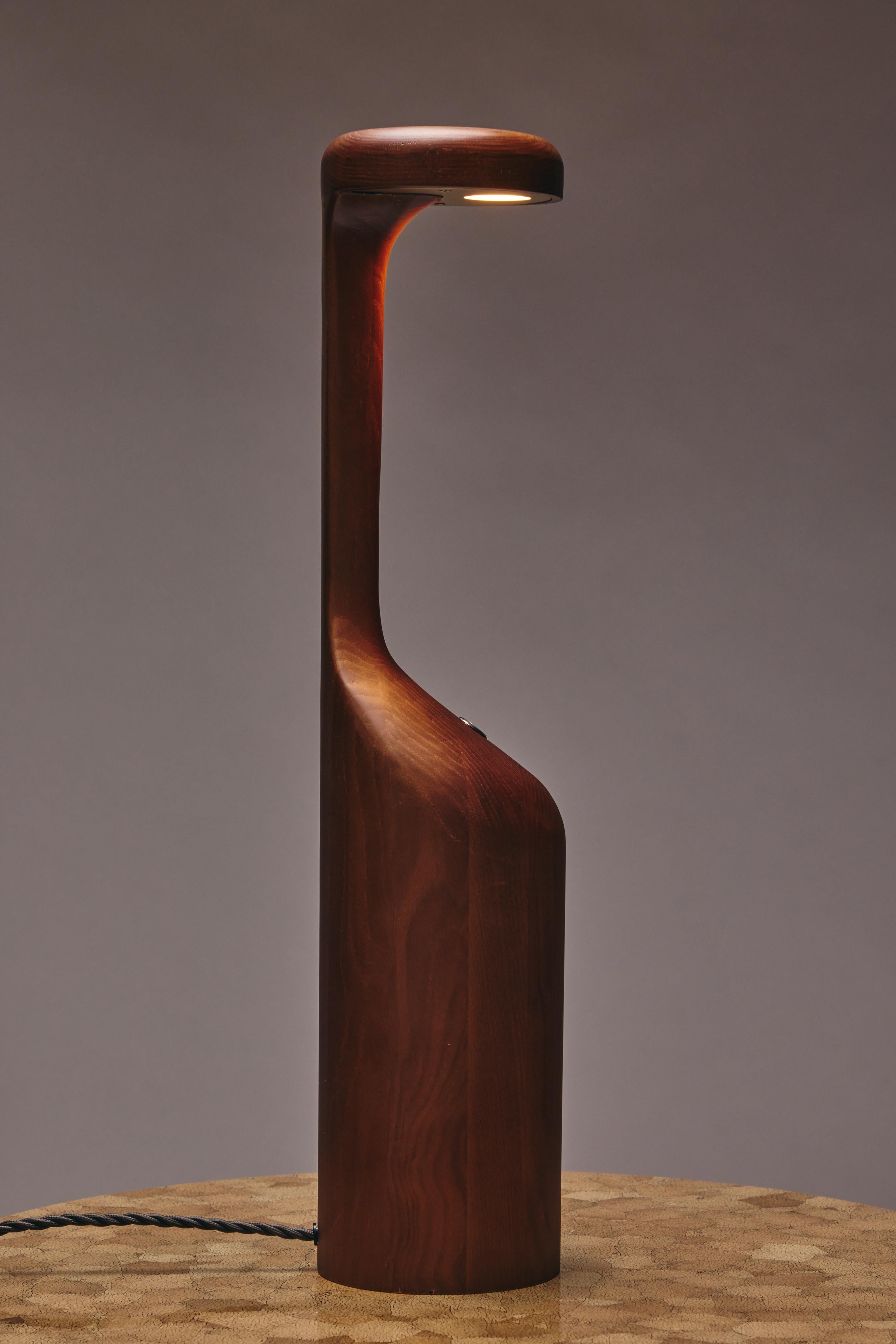 Lamp GIGI L by Reda Amalou Design - American Walnut For Sale 9