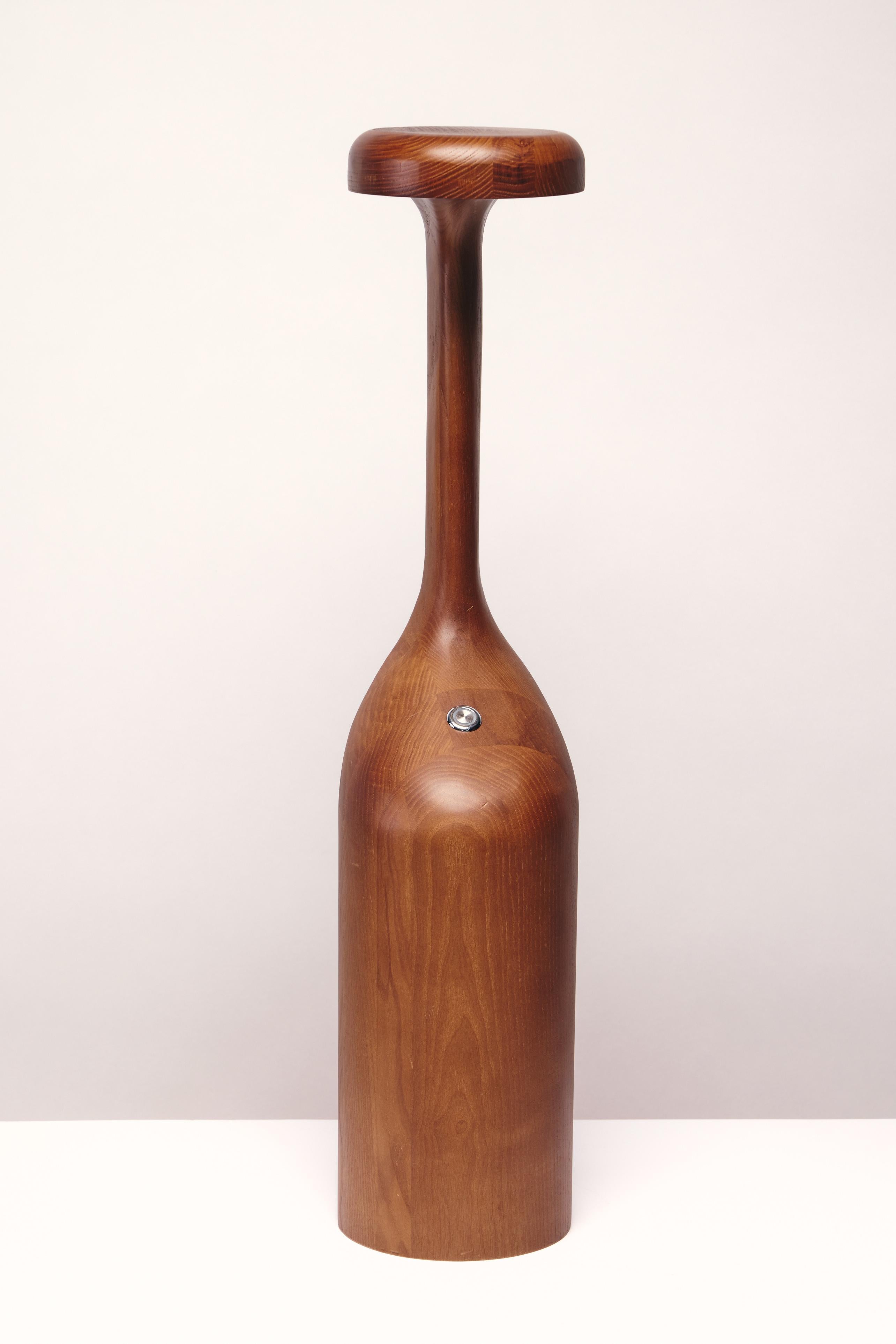 Asian Lamp GIGI L by Reda Amalou Design - American Walnut For Sale