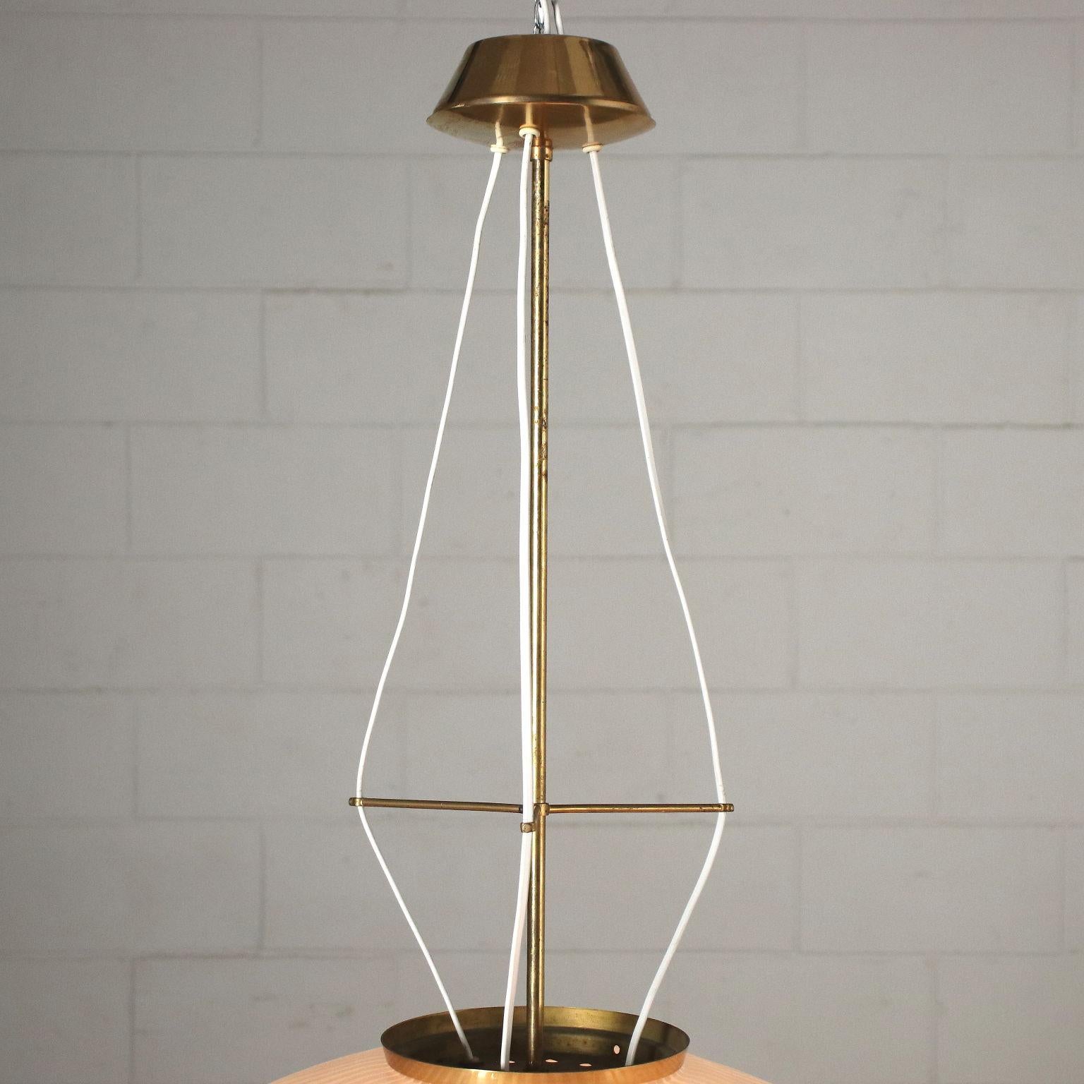 Lamp, Glass, Brass, 1960s 1