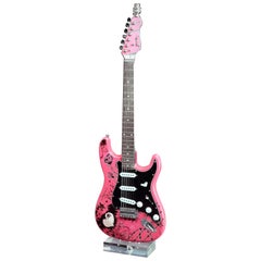 Lamp Guitar Electric Punk Bubble Gum Pink Condemned to Rock & Roll Chrome Maple