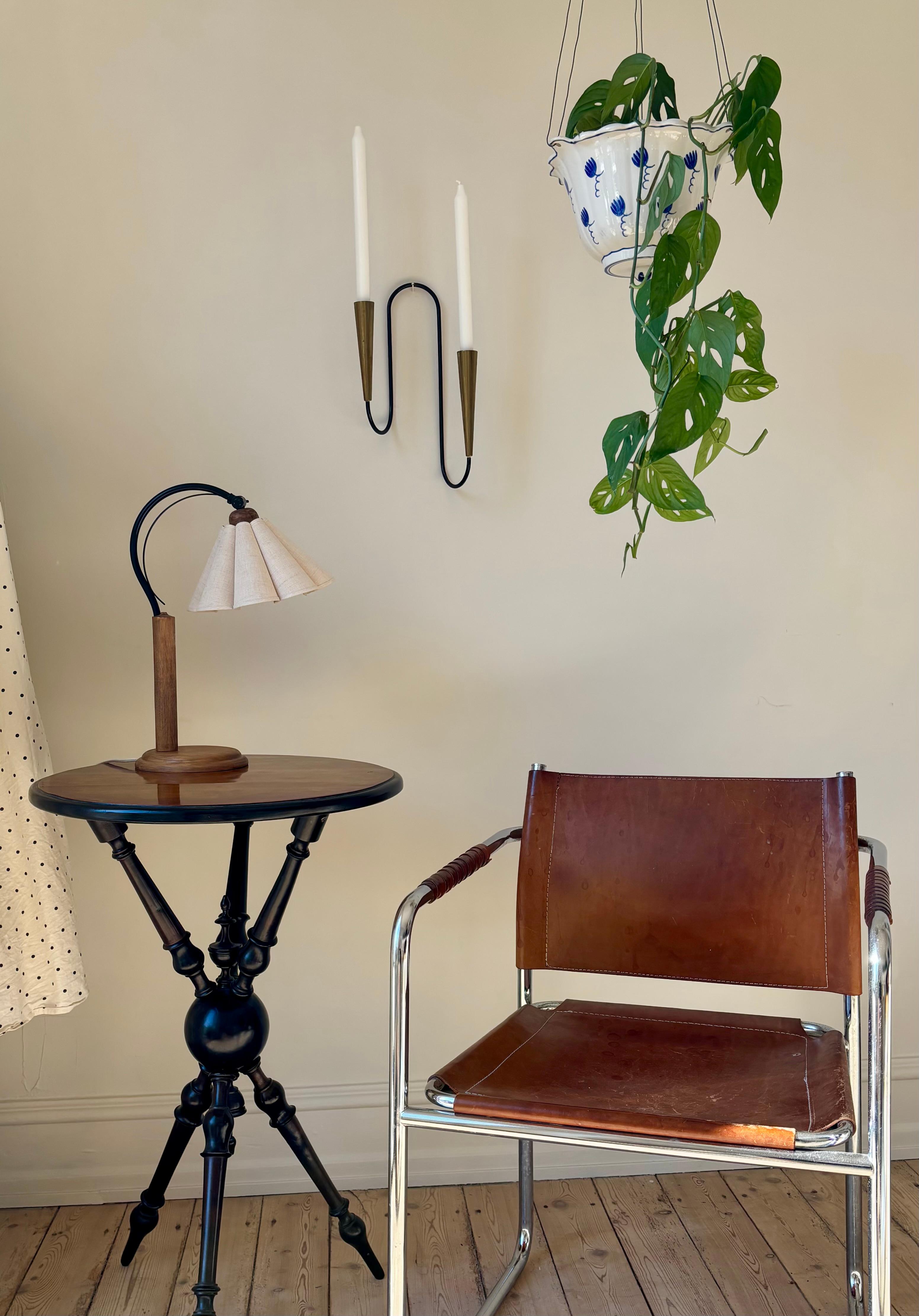 Lamp Gustaf Table Lamps, Pine, Fabric, Sweden 2