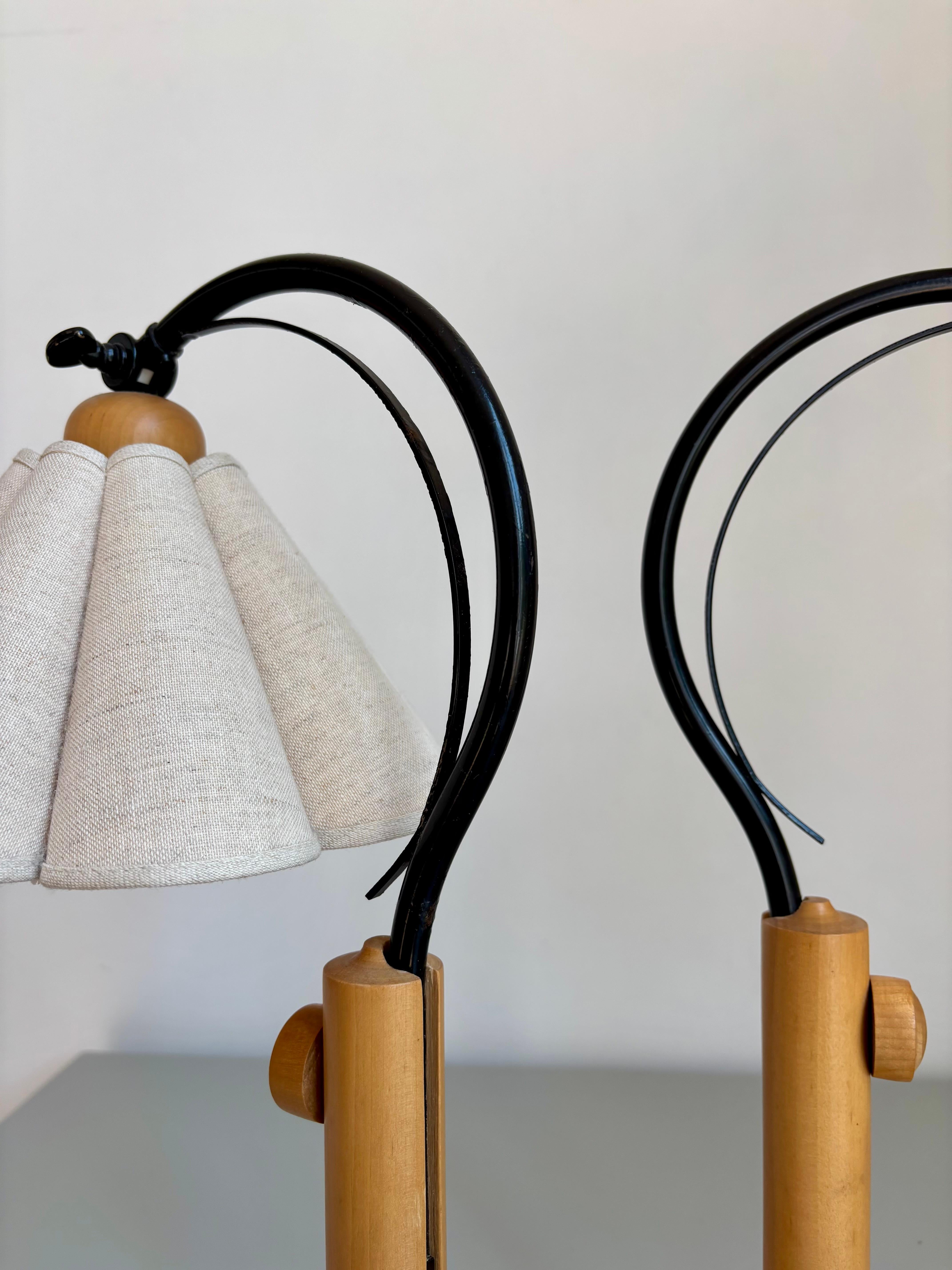 Metallo Lamp Gustaf Lampade da tavolo, Pino, Fabrice, Svezia in vendita