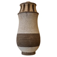 Lamp holder vase by Aldo Londi for Ceramiche Bitossi, 1970 Signed.