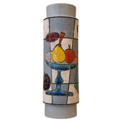 Vintage Lamp holder vase by Aldo Londi for Ceramiche Bitossi, 1970 Signed.