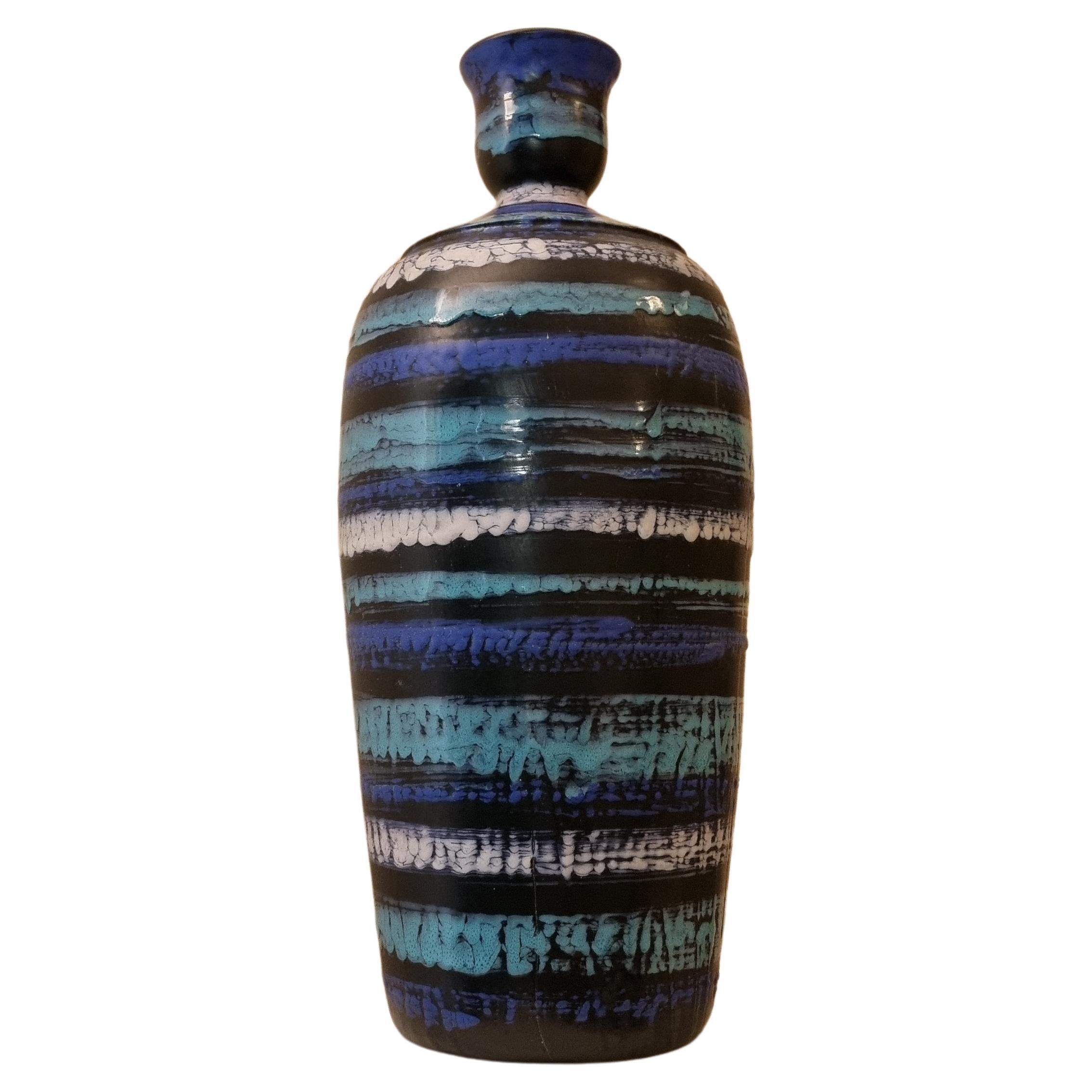Lamp holder vase by Aldo Londi for Ceramiche Bitossi, 1970 Signed.