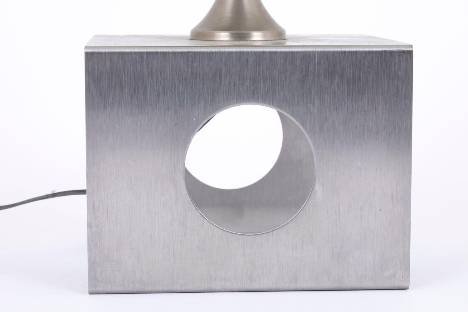 Lamp in Brushed Stainless Steel, 1970s 5