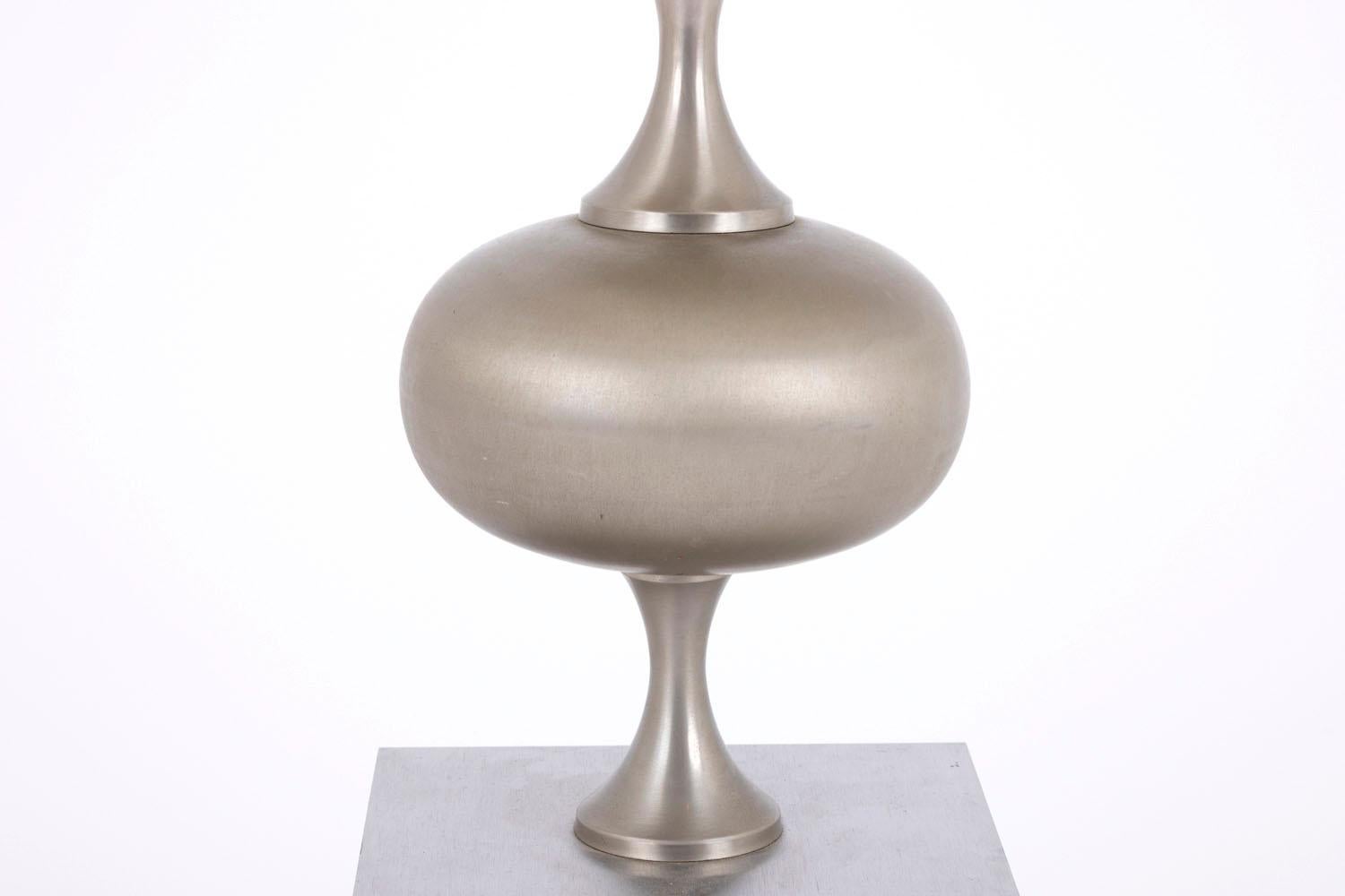 European Lamp in Brushed Stainless Steel, 1970s