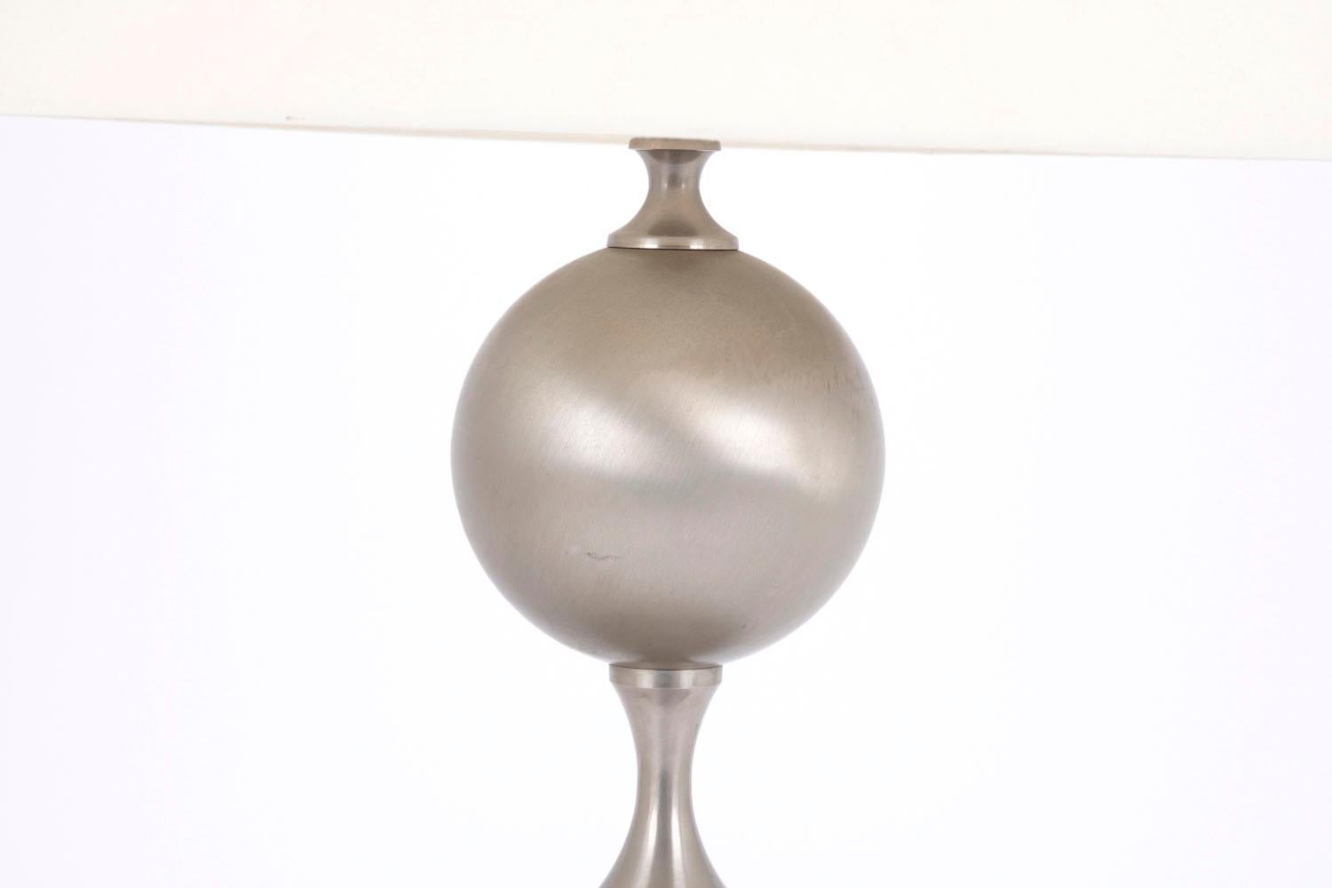 Lamp in Brushed Stainless Steel, 1970s 1