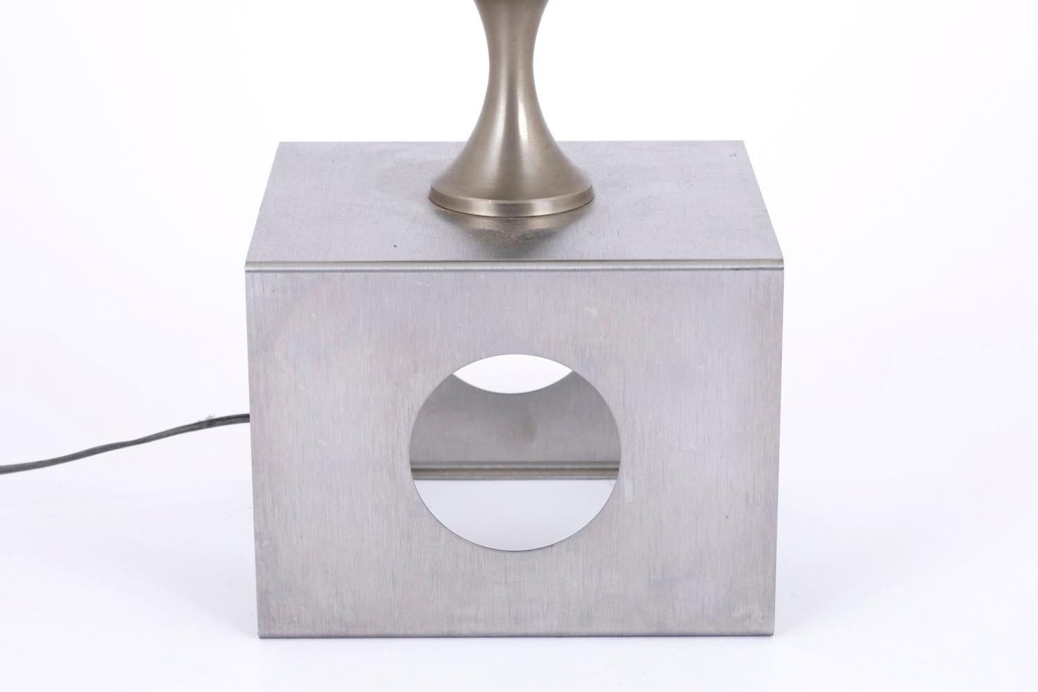 Lamp in Brushed Stainless Steel, 1970s 3
