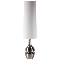 Bertrand Balas, Lamp in Brushed Stainless Steel, 1970s