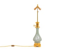 Lamp in Celadon Porcelain and Gilt Bronze, circa 1880