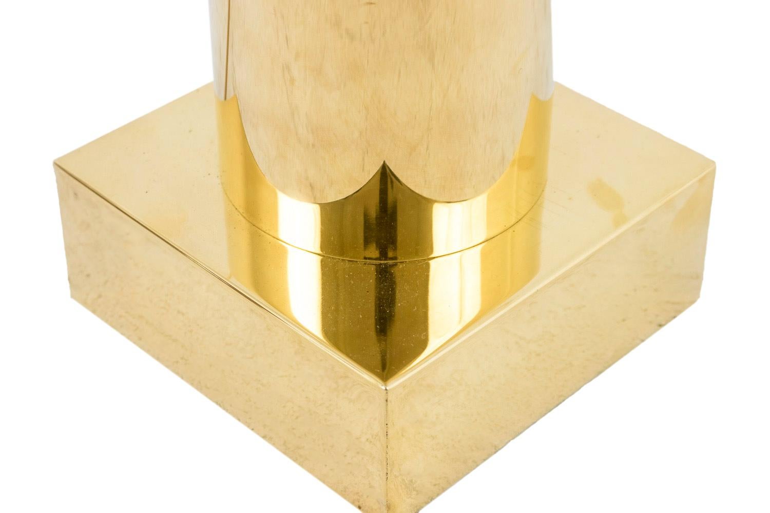 Lamp in Gilt Brass and Lucite, 1960s 1