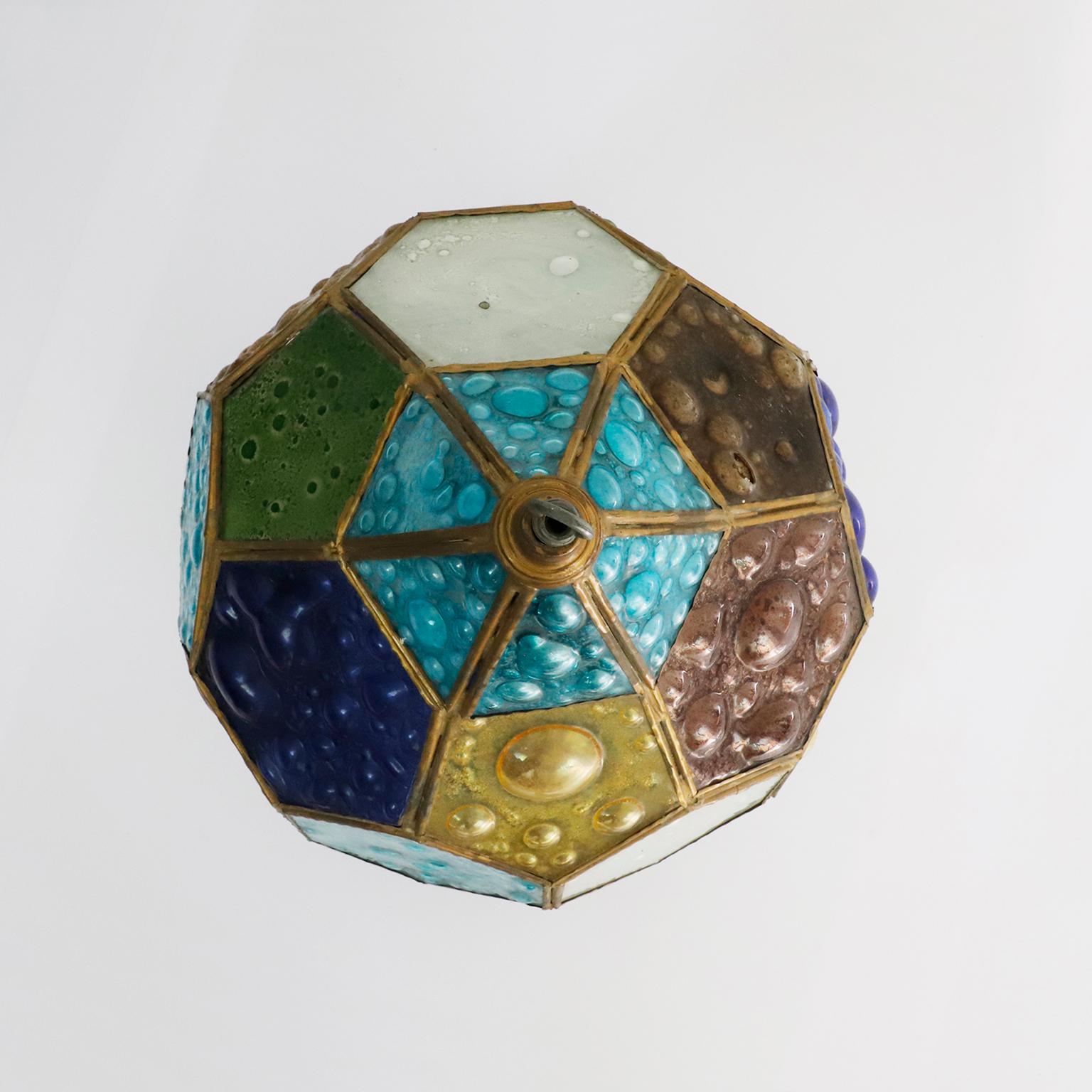 Mid-Century Modern Lamp in Hexagonal Shape by Feders For Sale