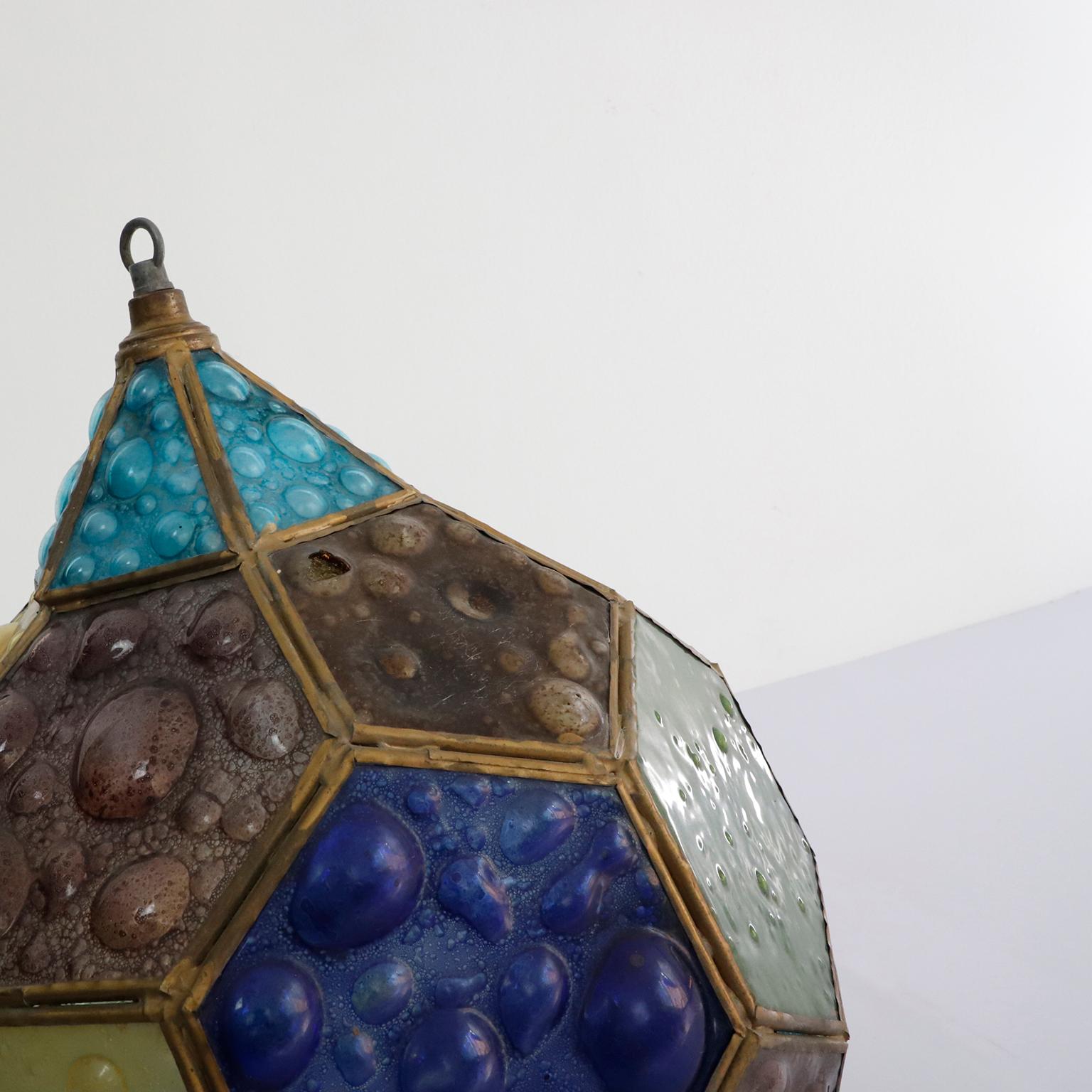 Lamp in Hexagonal Shape by Feders In Fair Condition For Sale In Mexico City, CDMX