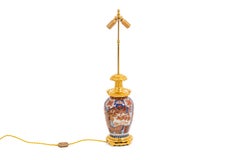 Lamp in Imari Porcelain and Gilt Bronze, circa 1880