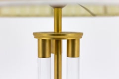Lampe en lucite et bronze doré, années 1940