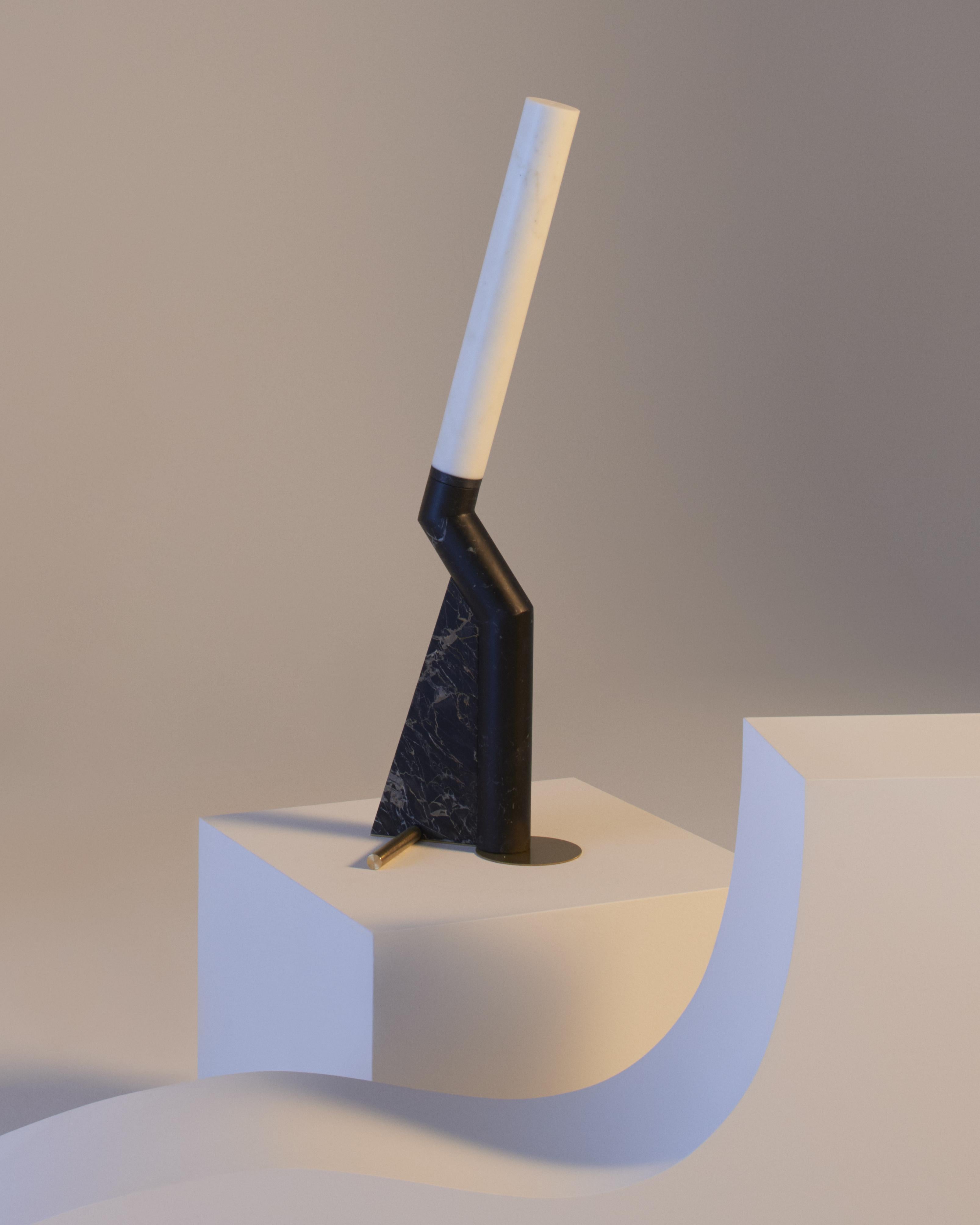 Italian New Modern  Lamp in Marble, creator Bec Brittain For Sale