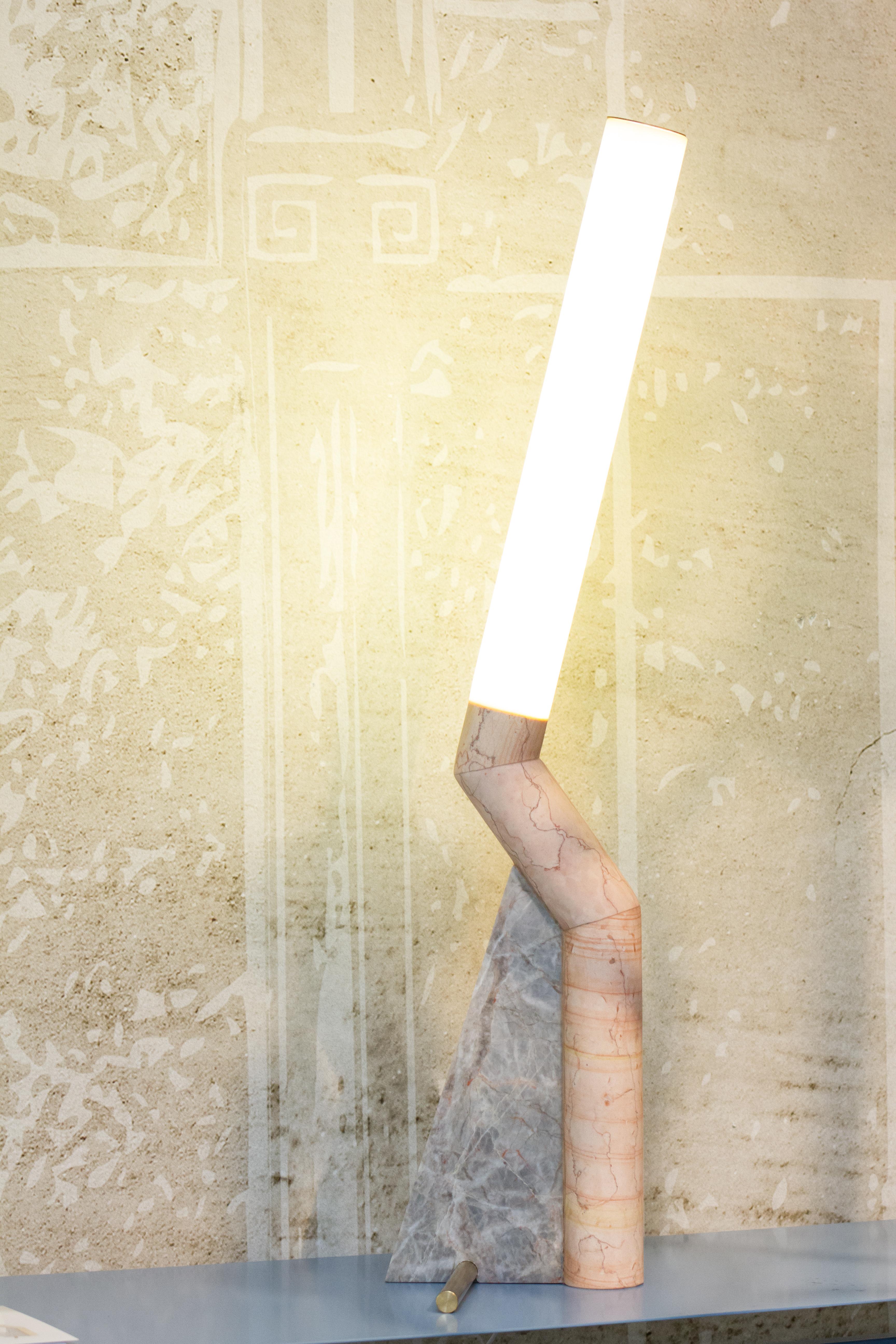 New Modern  Lamp in Marble, creator Bec Brittain For Sale 2