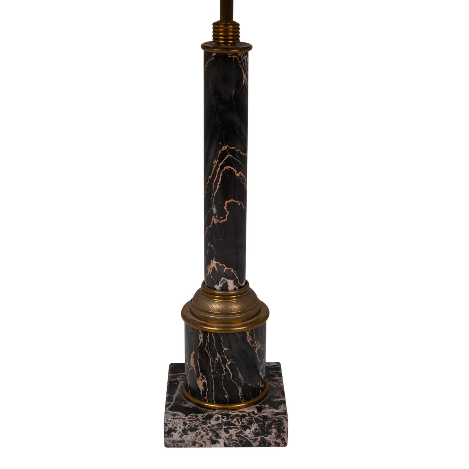 Lamp in Marble Style Empire, circa 1950 In Excellent Condition For Sale In Saint-Ouen, FR
