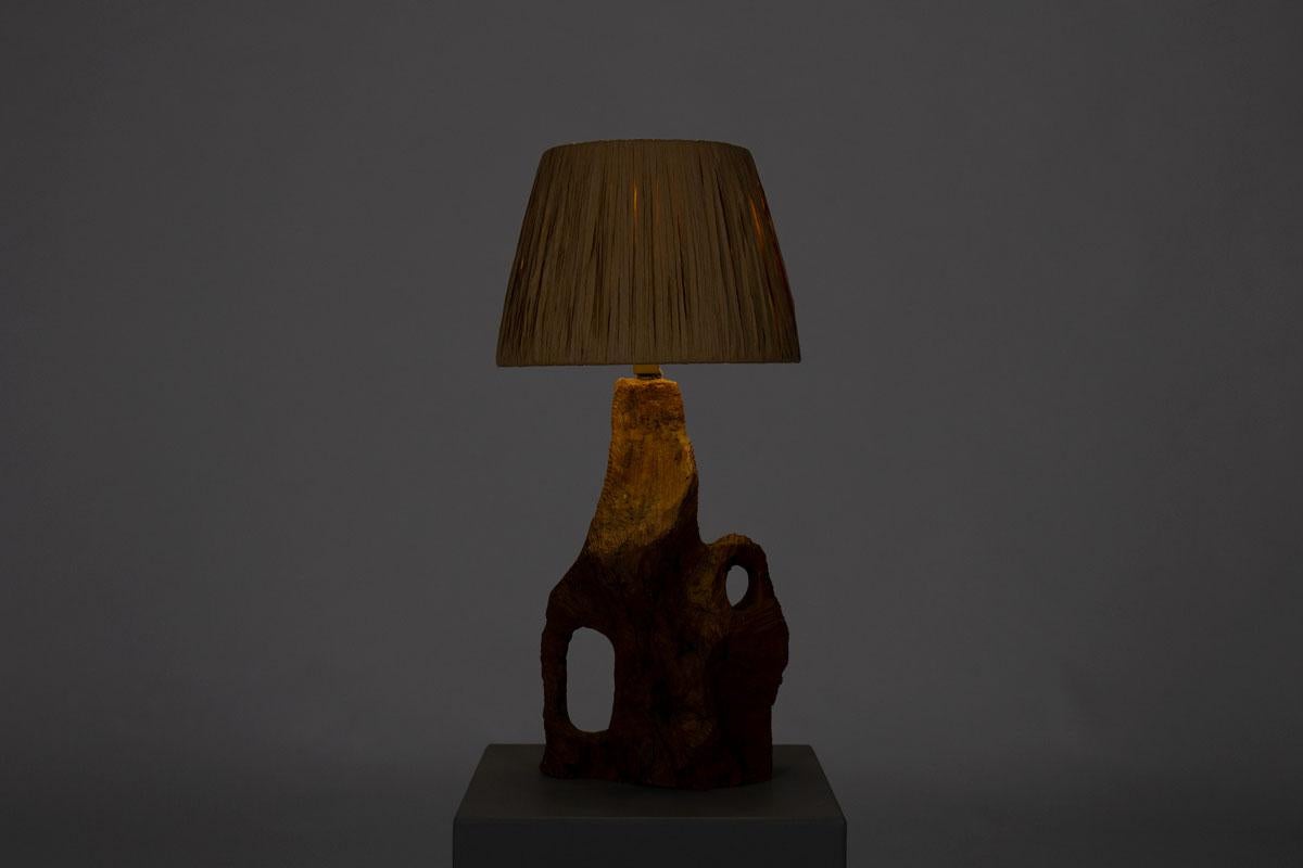 Rafia Lampada a forma di ulivo, anni '50