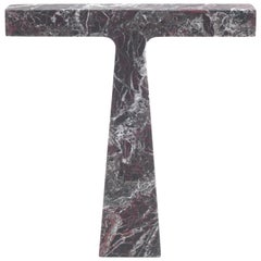 Lamp in Red Levanto Marble, by Niko Koronis, Made in Italy