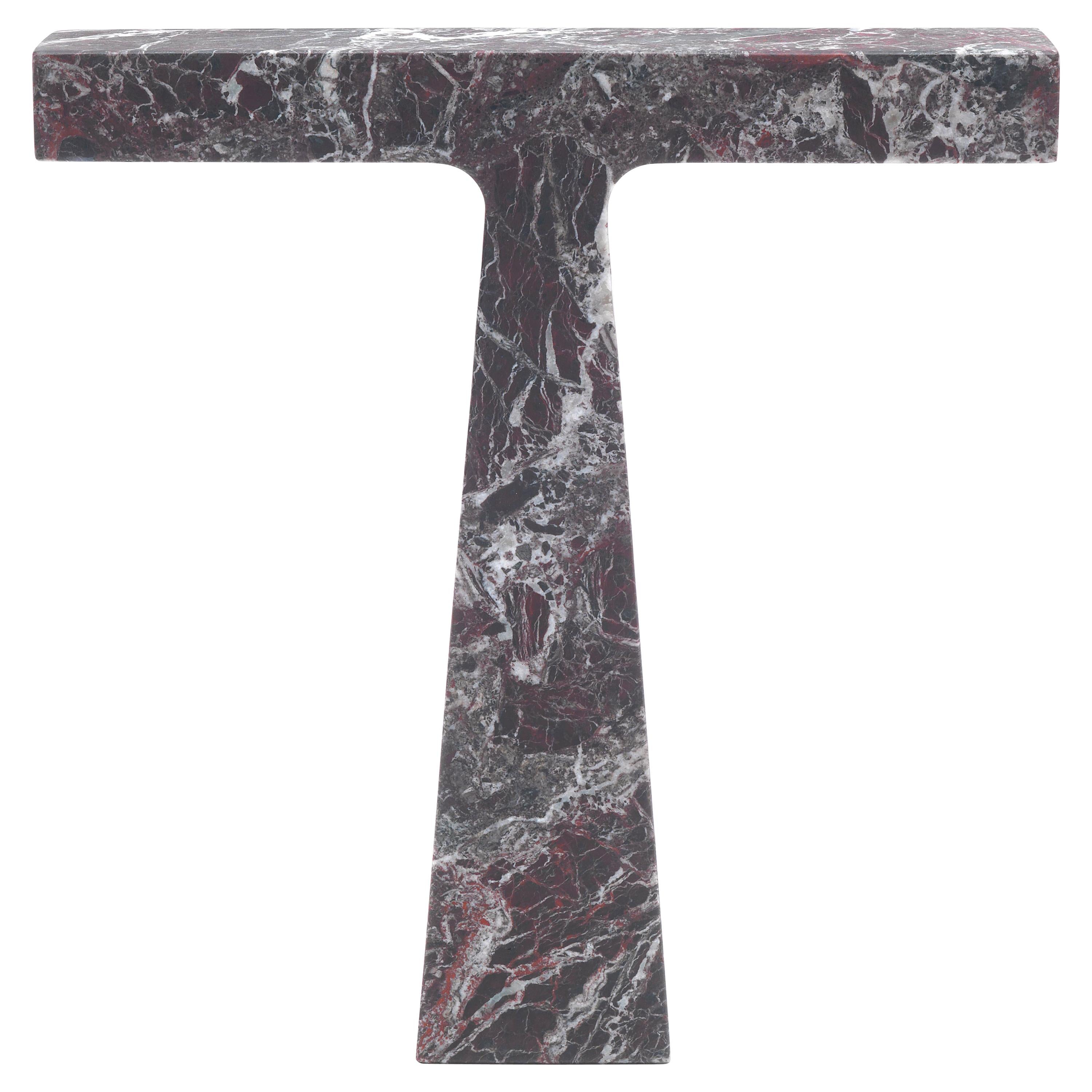 New Modern Lamp in Red Levanto Marble, creator Niko Koronis Stock For Sale