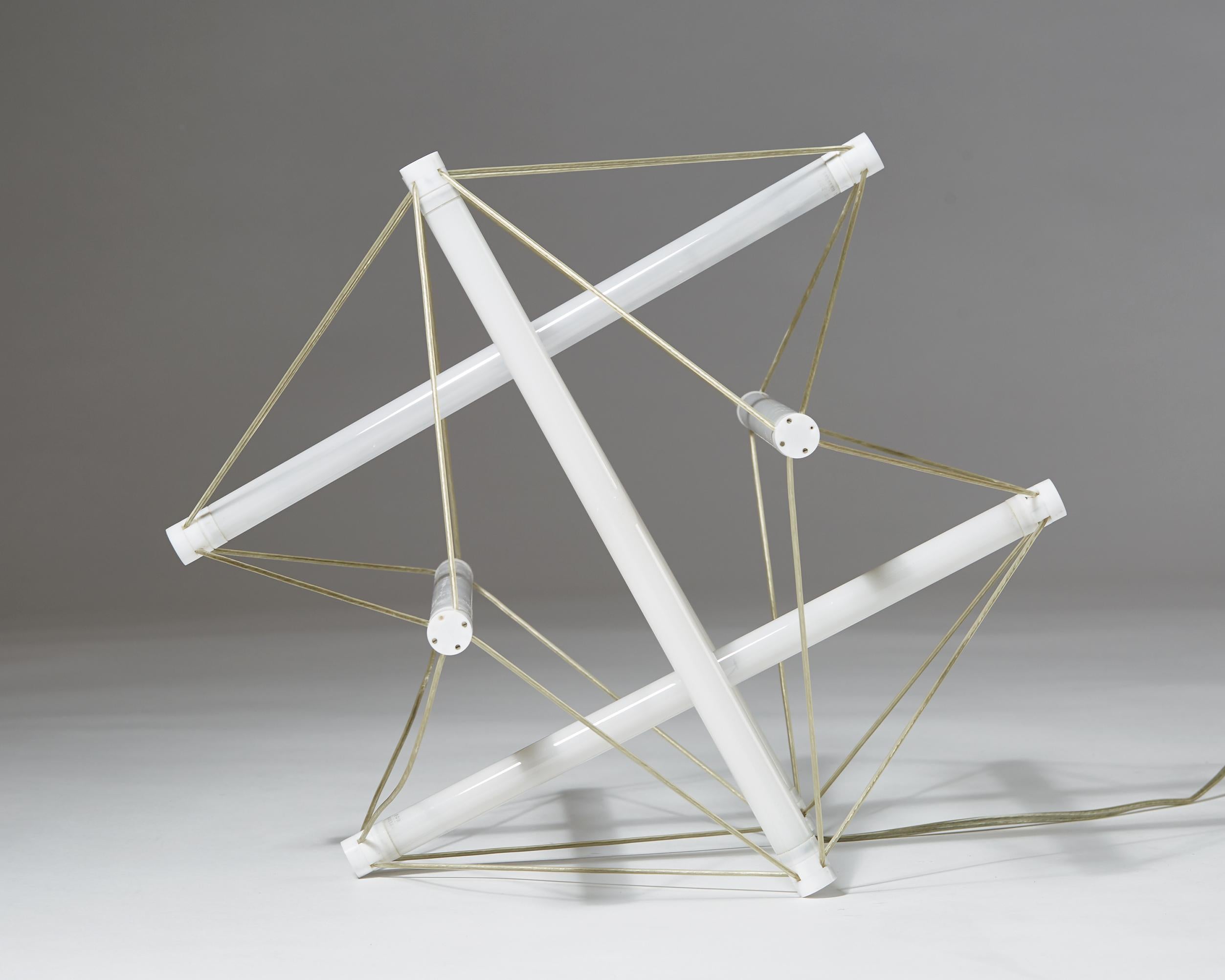 Scandinavian Modern Lamp ‘Light Structure’ Designed by Ingo Maurer and Peter Hamburger for Design M