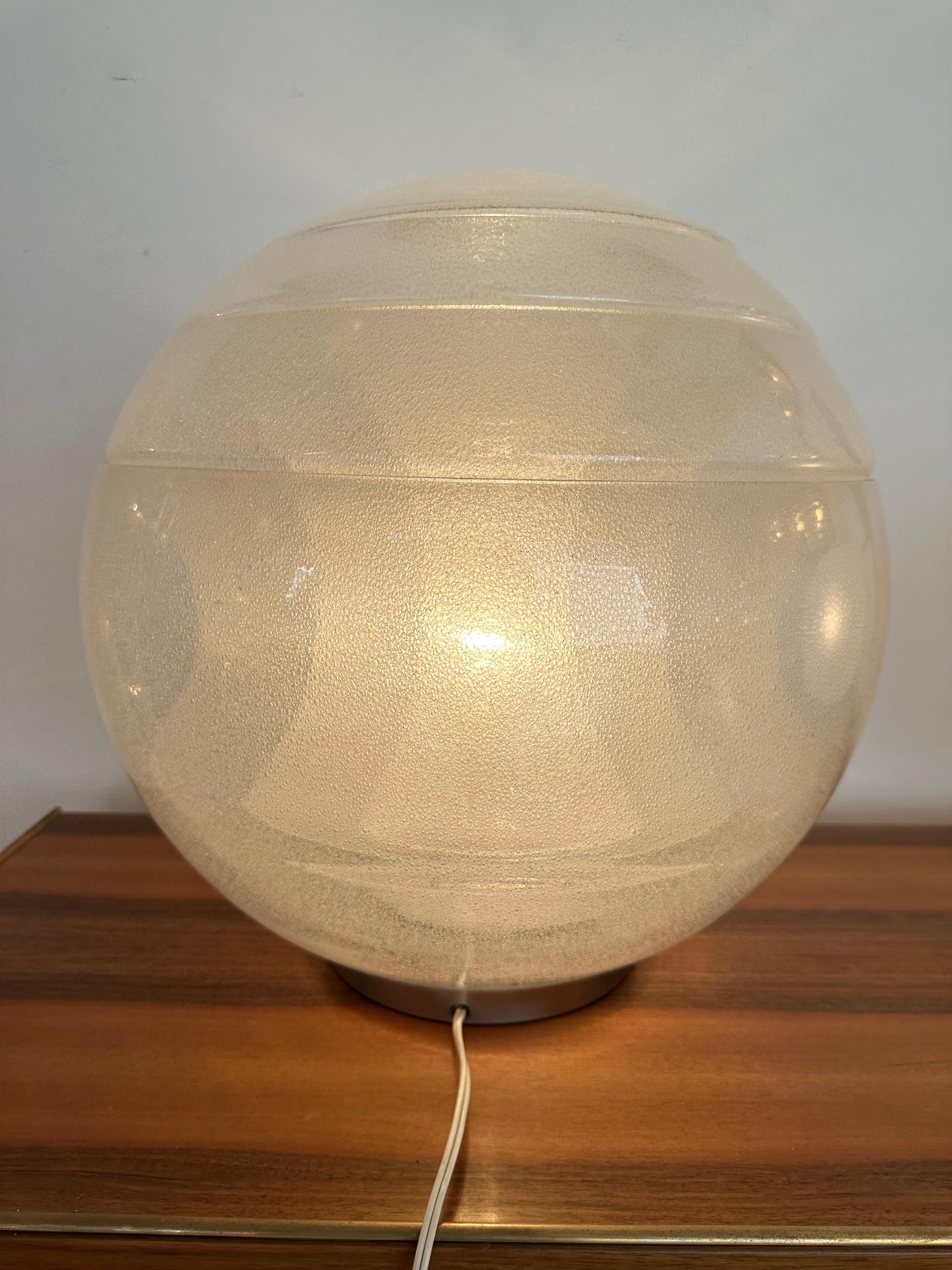 Lamp LT328 Murano Glass and Metal by Carlo Nason for Mazzega, Italy, 1970s 7