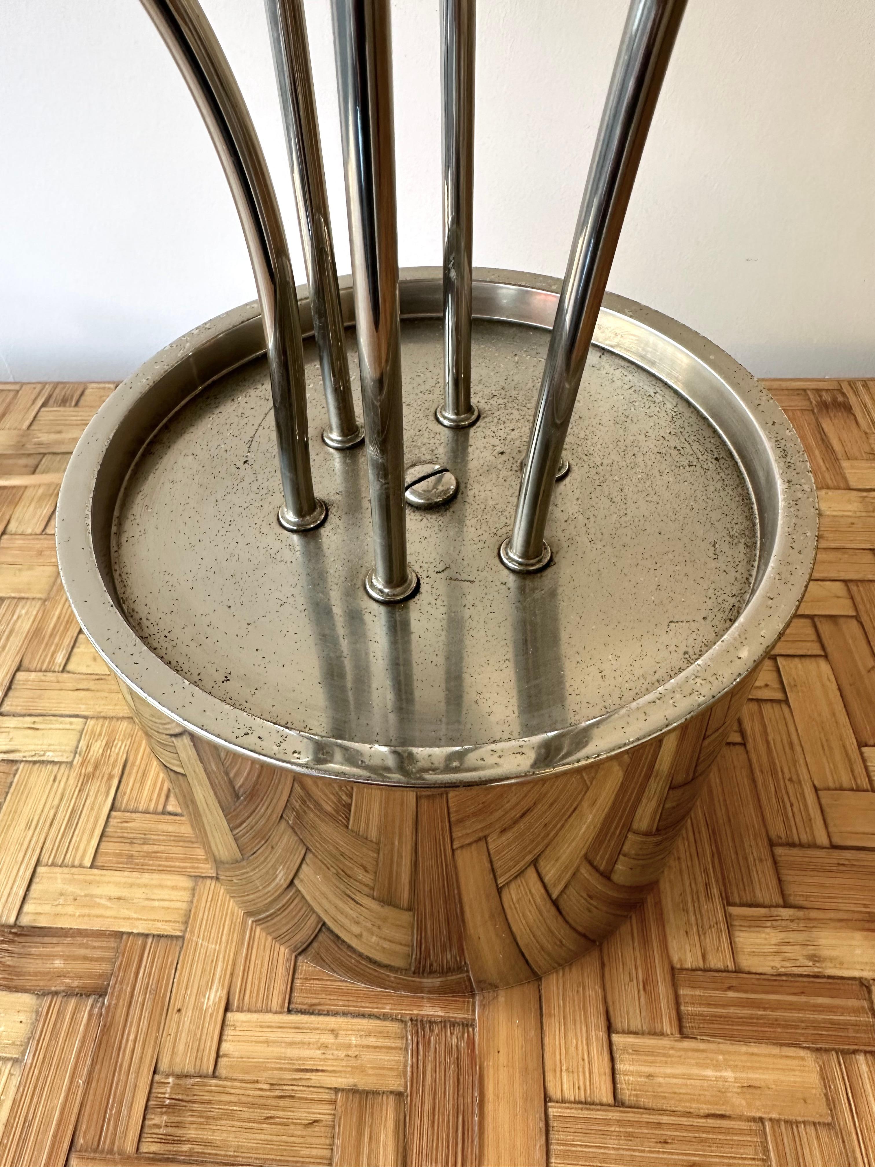 Lamp Metal and Opaline Glass by Pia Guidetti Crippa for Lumi, Italy, 1970s For Sale 1