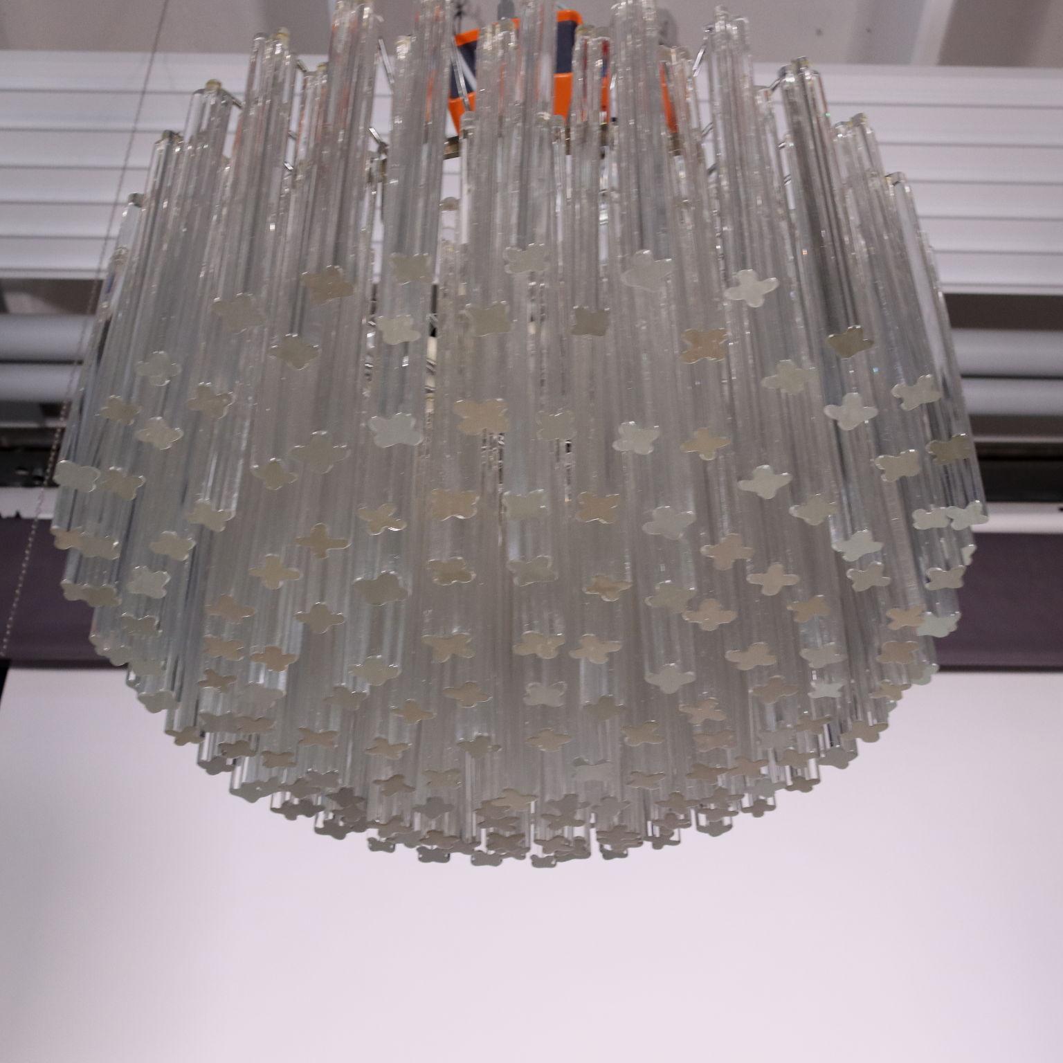 20th Century Lamp Metal Glass, 1960s-1970s