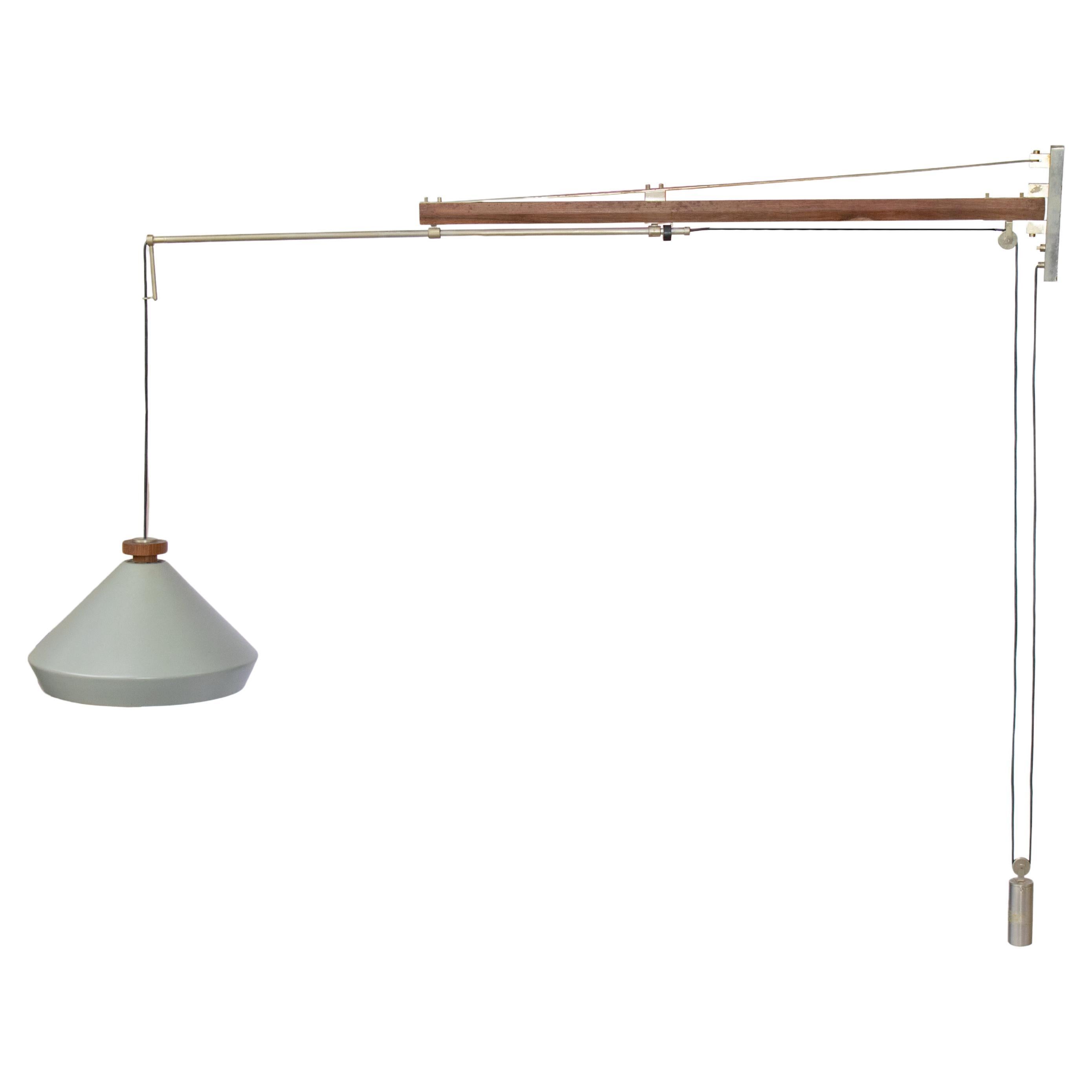 Lampe Modell „177A“ Saliscendi von Tito Agnoli für O-Luce, Italien 1957. im Angebot